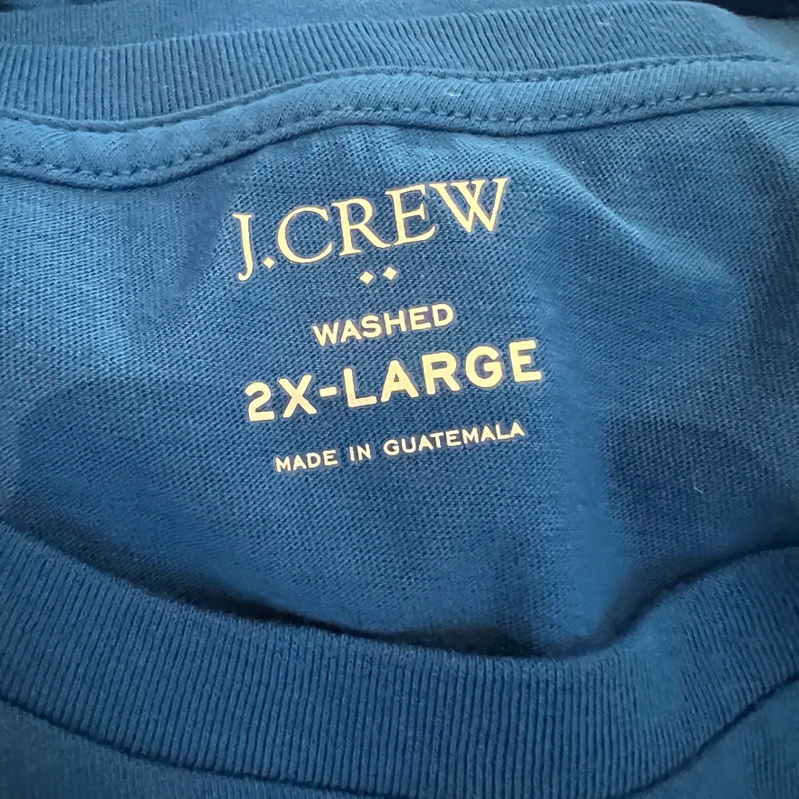 J.Crew NWT J. Crew Men's Lustrous Royal Blue Jersey Crew Tee XXL Size US XXL / EU 58 / 5 - 8 Thumbnail