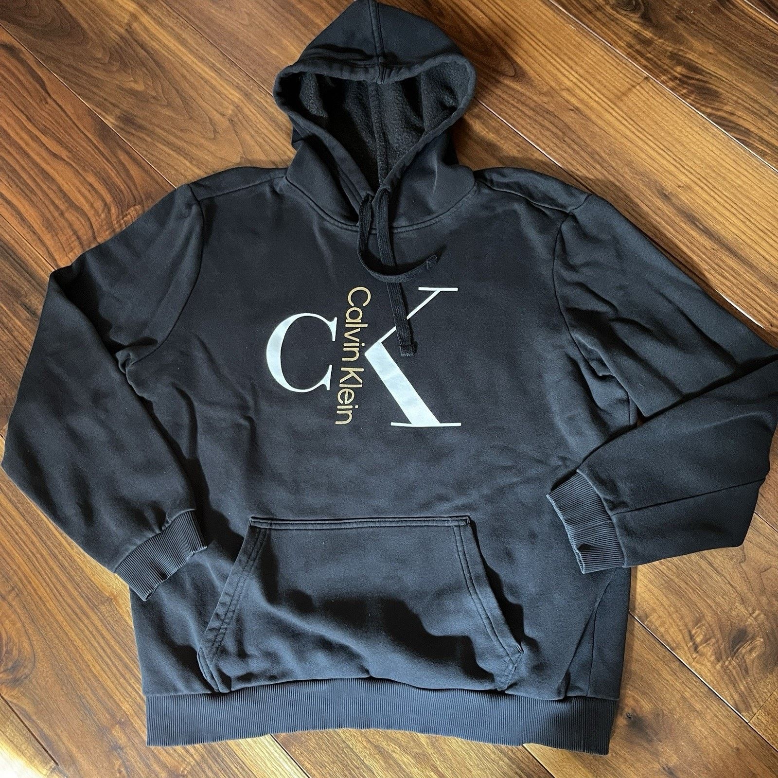 Calvin Klein Calvin Klein CK Hoodie Sweatshirt Pullover Logo Black Small Size US S / EU 44-46 / 1 - 1 Thumbnail