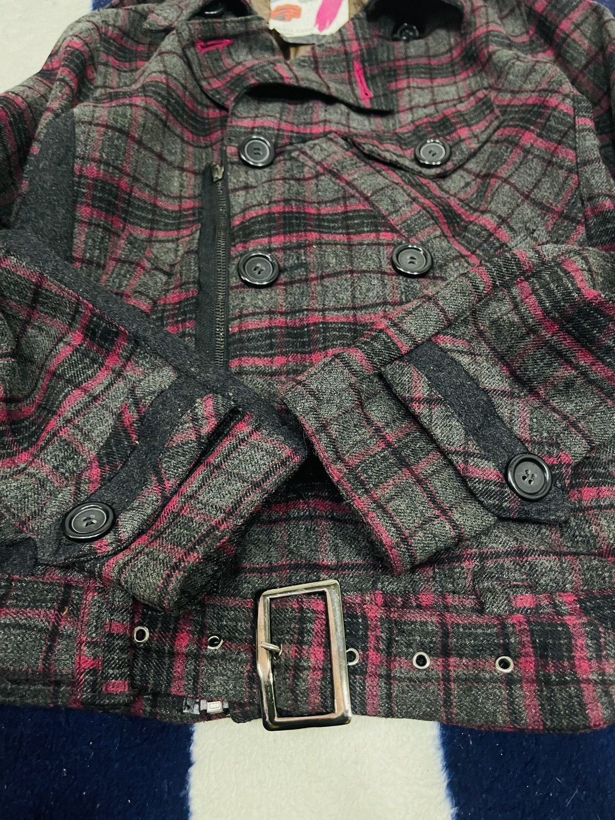 If Six Was Nine × Japanese Brand × Le Grande Bleu (L.G.B.) Royal Camp Double Collar Punk Wool Jacket (09) Size M / US 6-8 / IT 42-44 - 8 Thumbnail