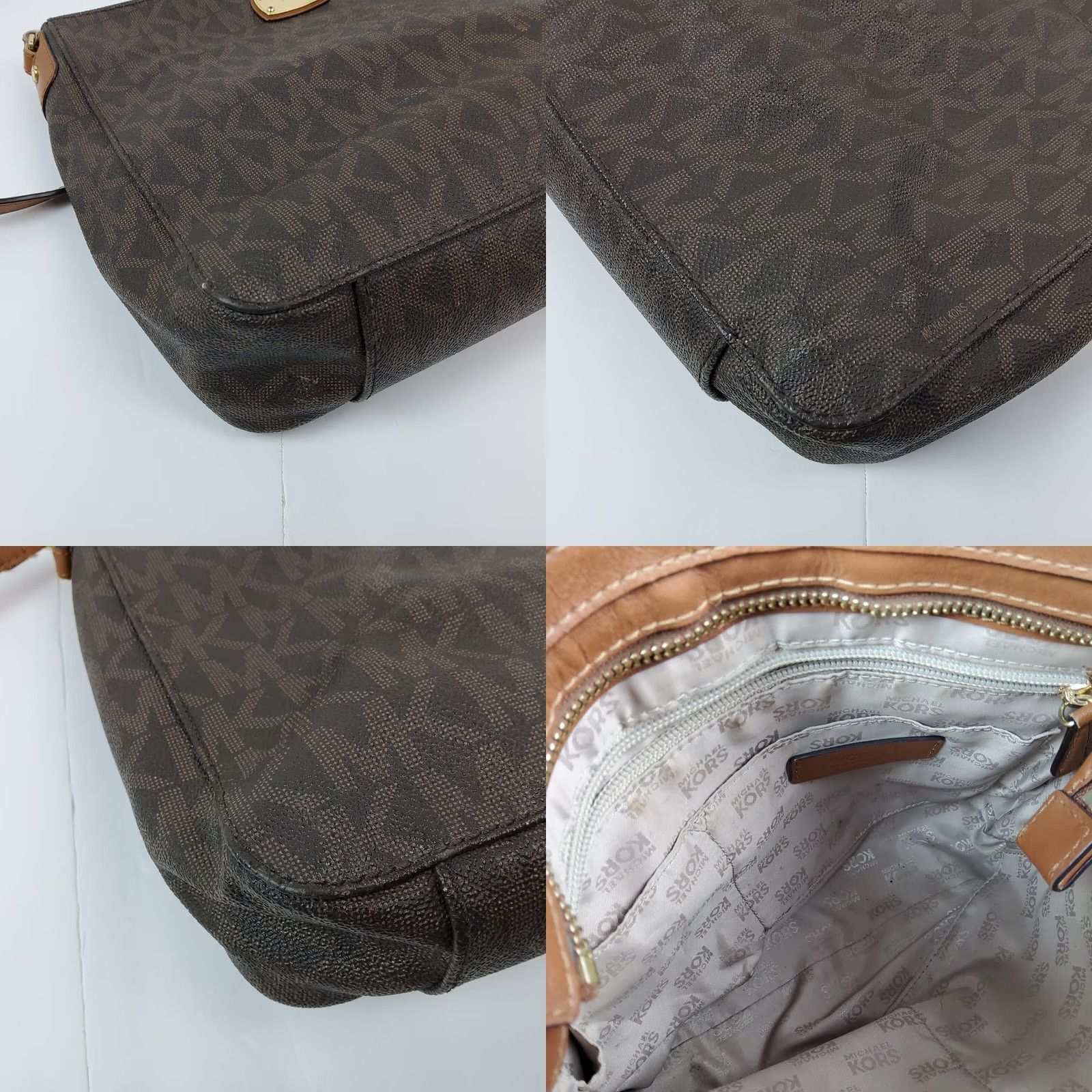 Michael Kors Michael Kors Crossbody Shoulder Bag Purse Women's Leather Brown Medium MK Shoulder Bag Ladies 11x9x3 Size ONE SIZE - 8 Thumbnail