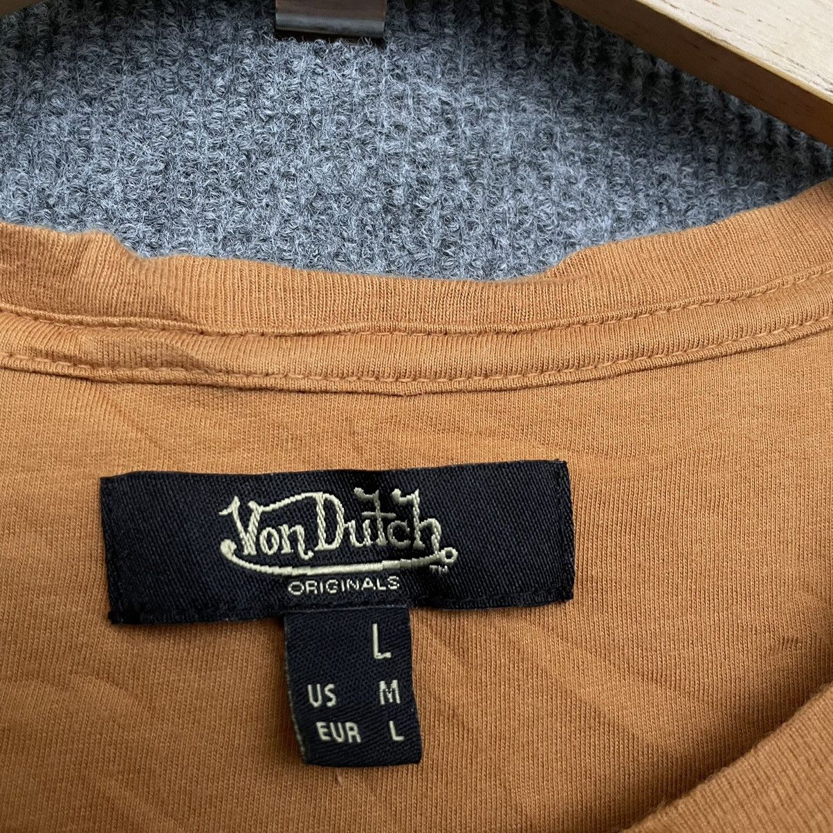 Vintage × Von Dutch Vintage Von Dutch OG Logo Mustard T Shirt Size US M / EU 48-50 / 2 - 3 Thumbnail