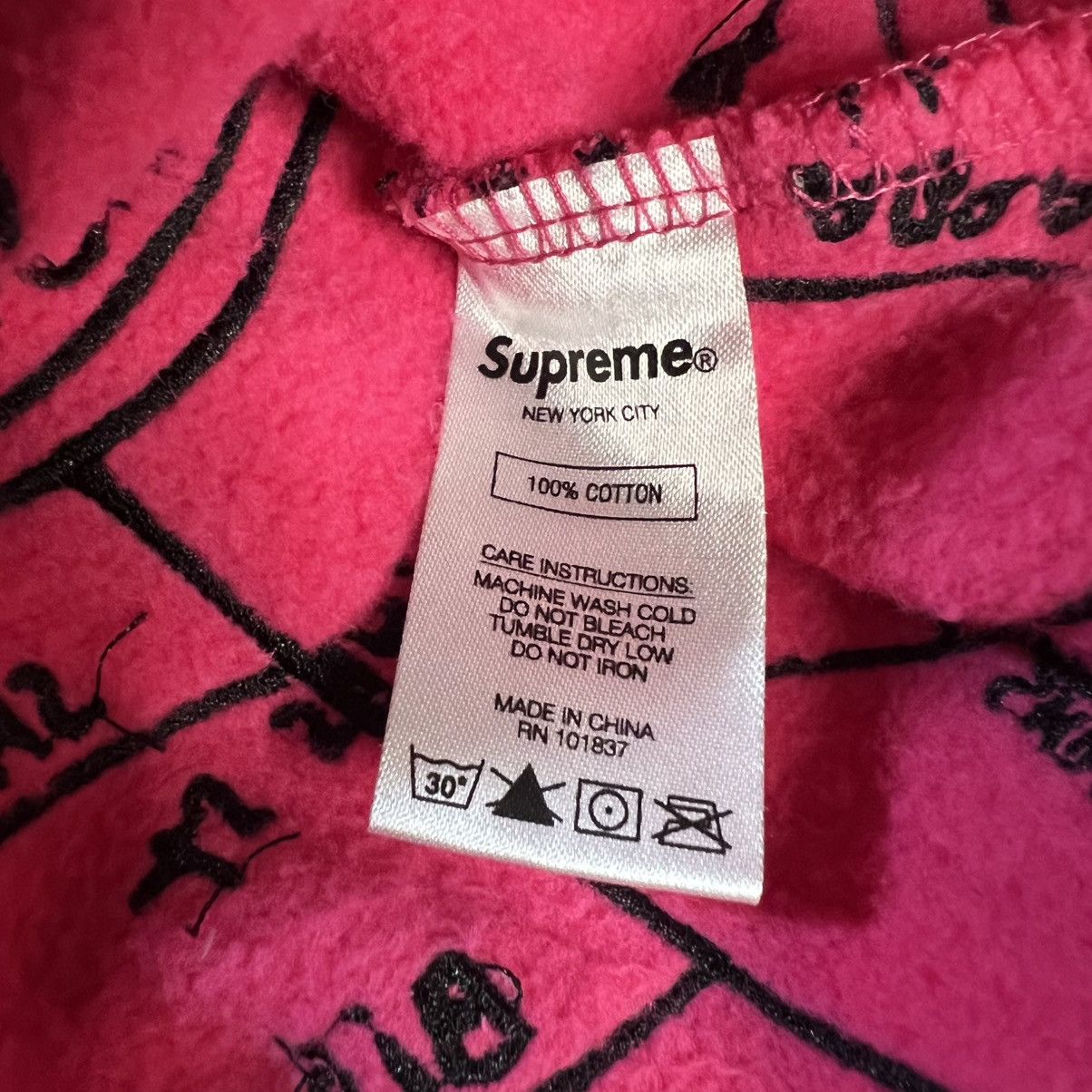 Supreme Supreme Gonz Embroidered Streets Hoodie Pink Size US M / EU 48-50 / 2 - 12 Thumbnail