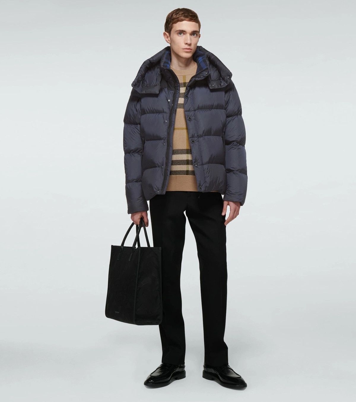Burberry o1w1db10824 Nylon Hooded Down Jacket in Navy Size US S / EU 44-46 / 1 - 3 Thumbnail
