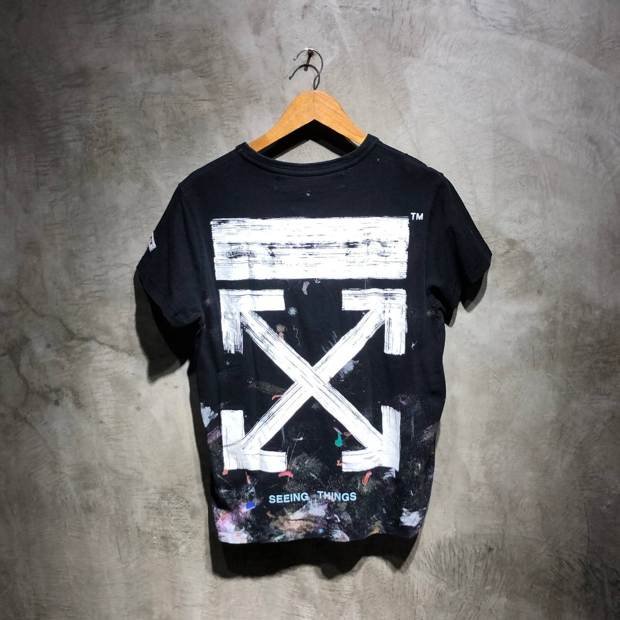 image of Off White Off-White Galaxy Arrows Tee in Black, Men's (Size Medium)