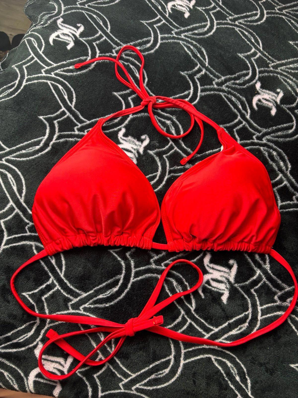 Other Red bathing suit top Size ONE SIZE - 1 Preview