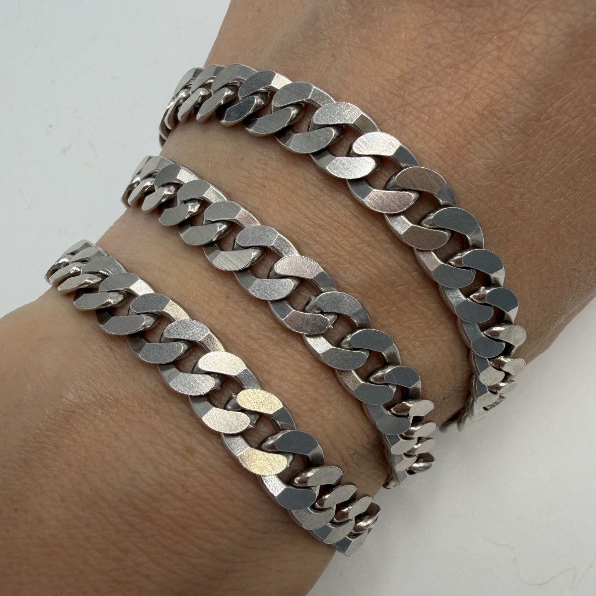 Sterling Silver Vintage 925 Sterling Silver Men's Curb Chain Necklace Size ONE SIZE - 7 Thumbnail