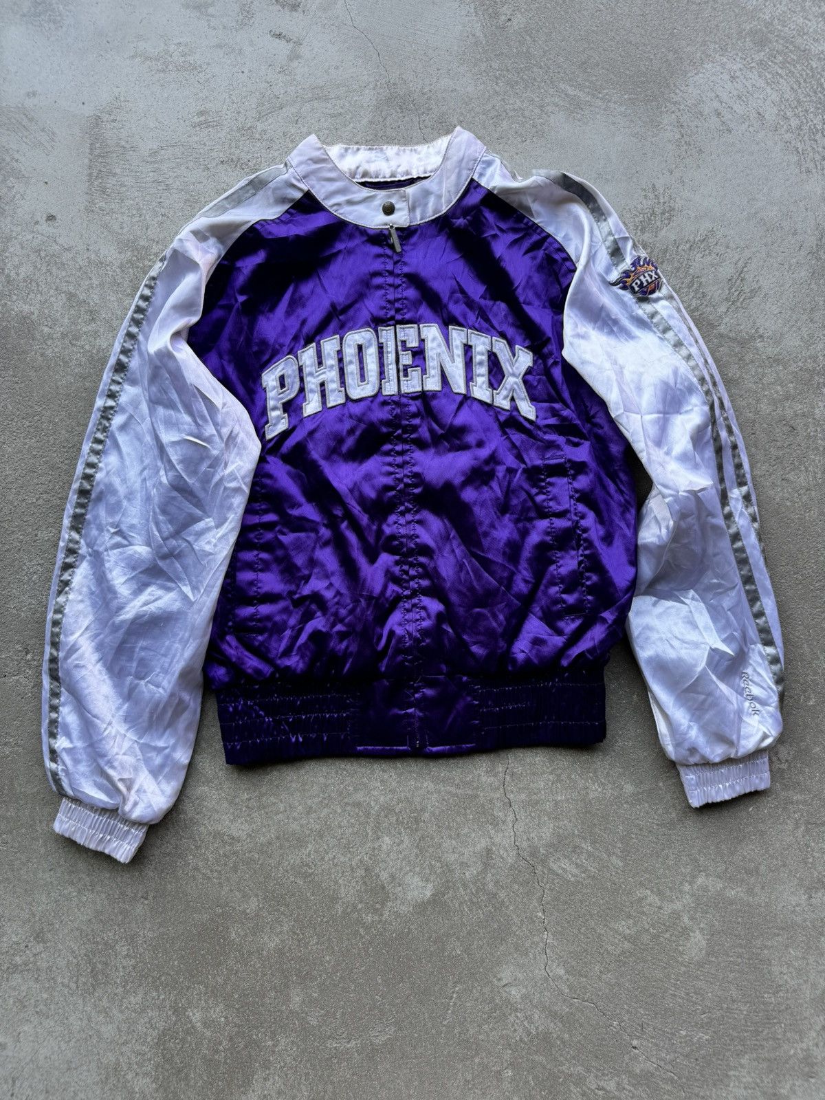 Vintage Reebok Phoenix Suns Satin Bomber Jacket