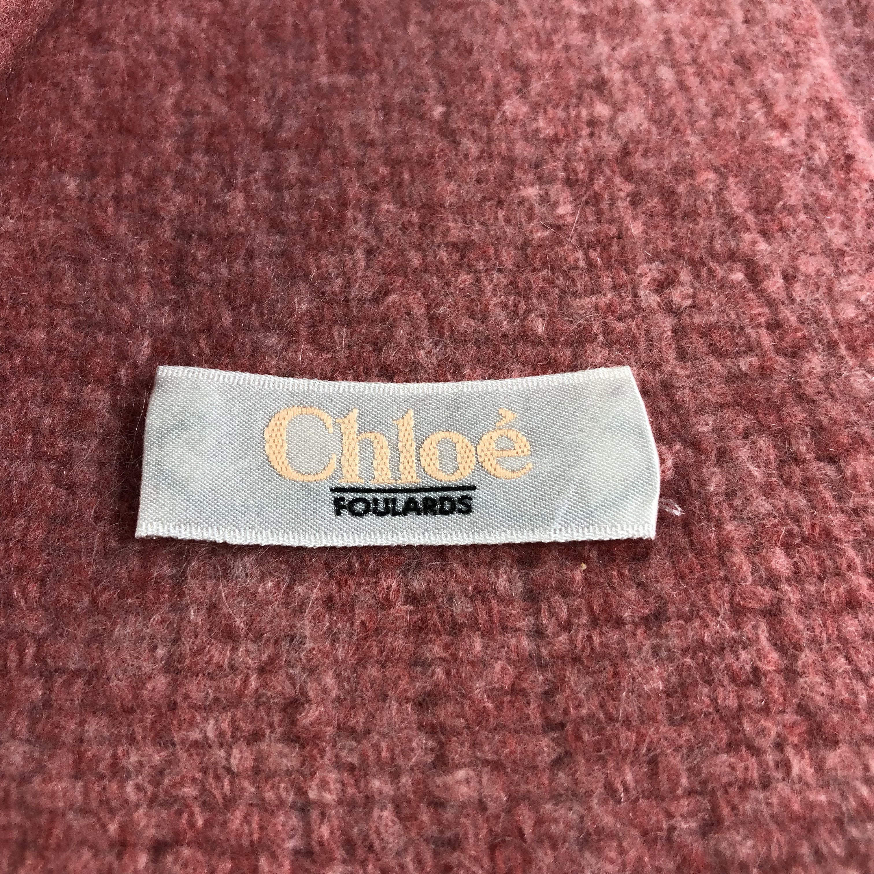 Japanese Brand Chloe Cashmere Scarf Muffler V1372 Size ONE SIZE - 5 Thumbnail