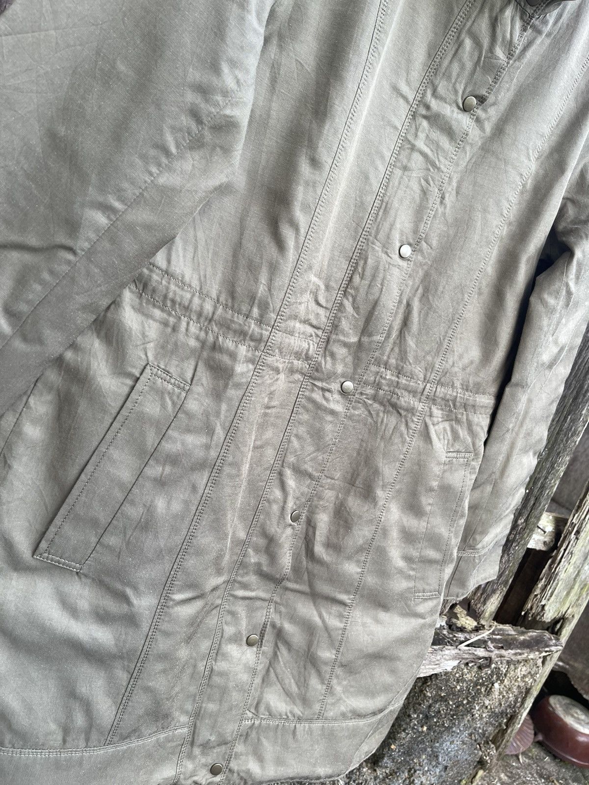 Designer Vintage Michel Klein WKMK Utility Coat Size M / US 6-8 / IT 42-44 - 3 Thumbnail