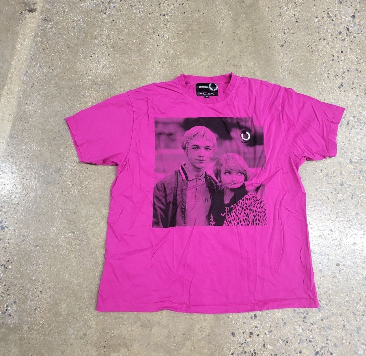 image of Raf Simons Tee in Pink, Men's (Size Medium)