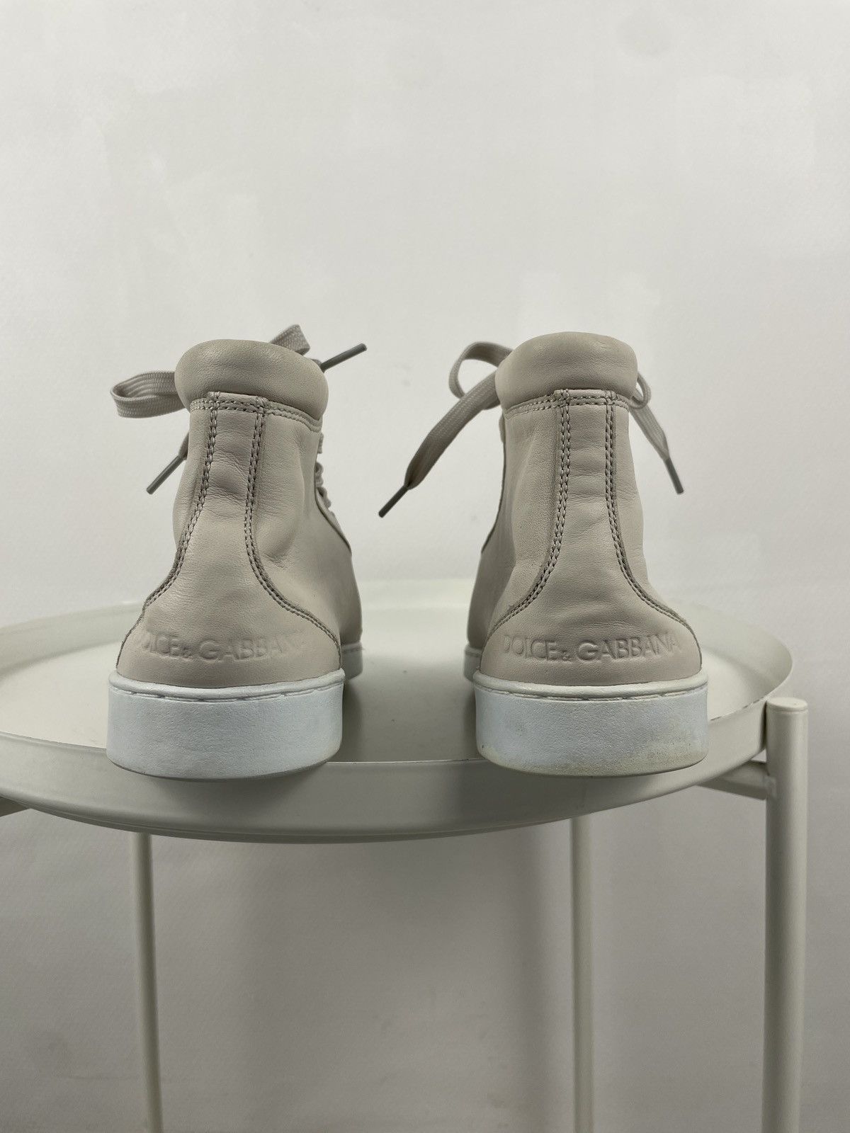 Dolce & Gabbana Rare Y2K D&G Leather Italy Lace-Up High-Top Sneakers Shoes Trainers Size US 5.5 / IT 35.5 - 12 Thumbnail