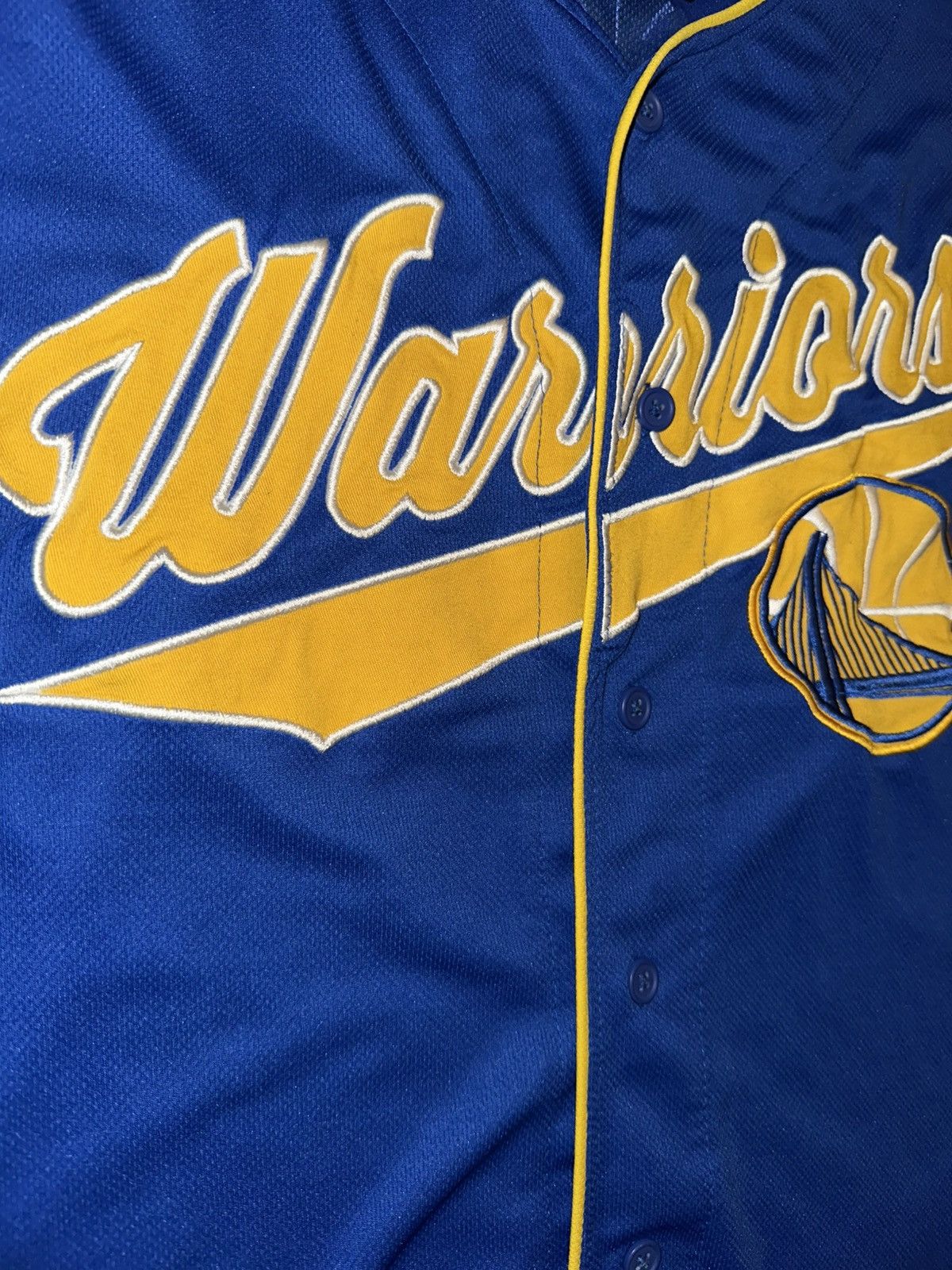 NBA Golden State Warriors NBA embroidered baseball jersey large Size US L / EU 52-54 / 3 - 3 Thumbnail