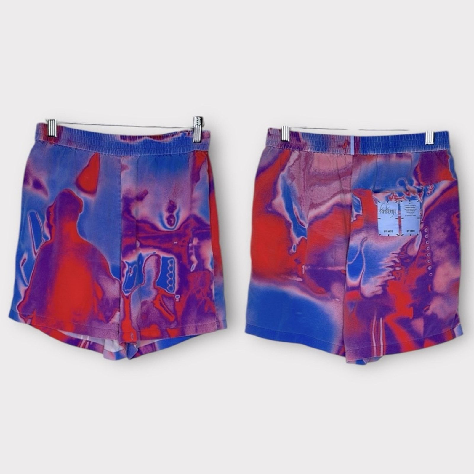 Alexander McQueen Alexander McQueen Fantasma by McQ Silk Heat Pattern Shorts M Size 28" / US 6 / IT 42 - 1 Thumbnail