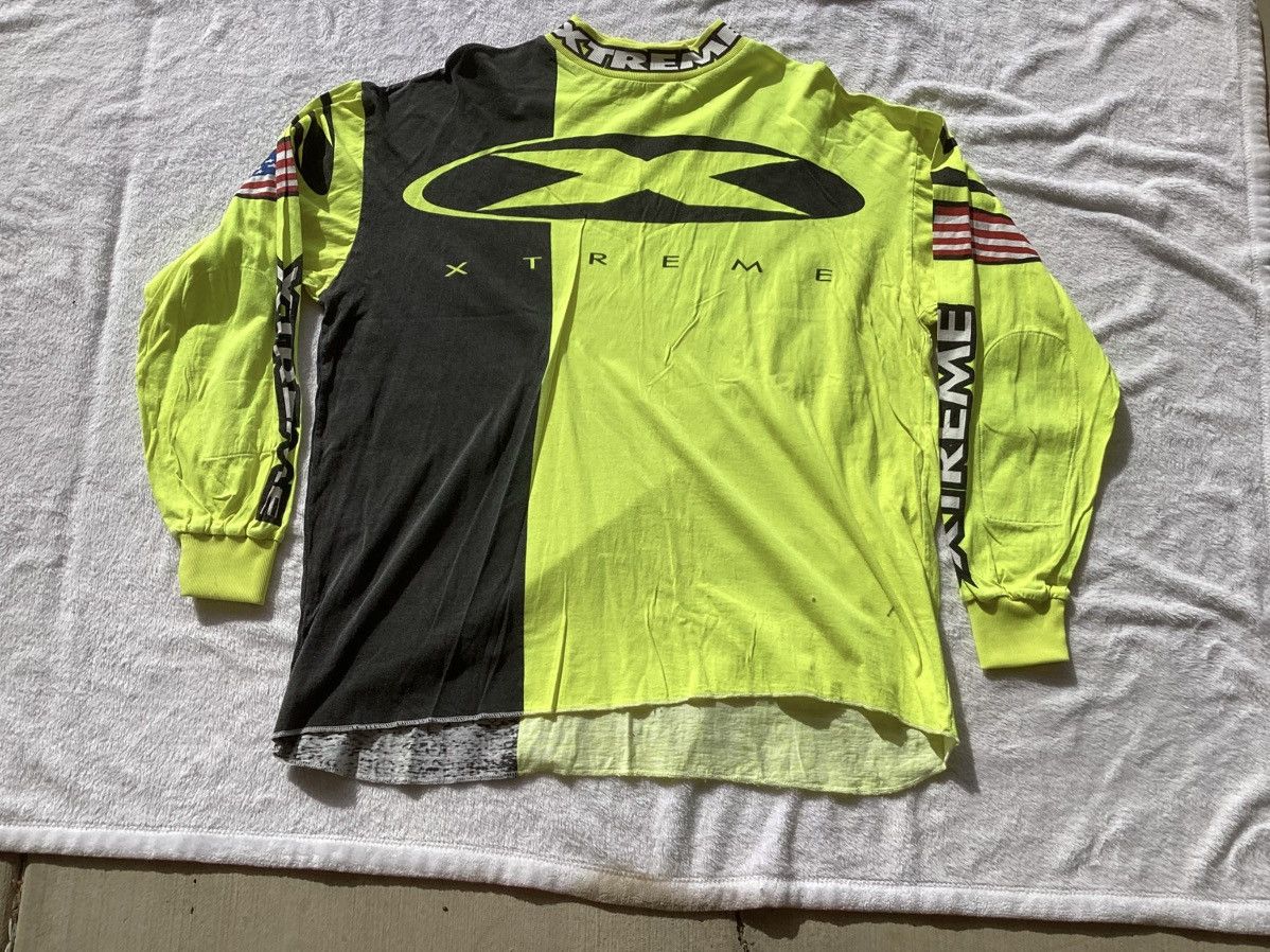 Other × Vintage VTG extreme writing gear neon yellow motorcycle jersy/LS TEE Size US XXL / EU 58 / 5 - 2 Thumbnail