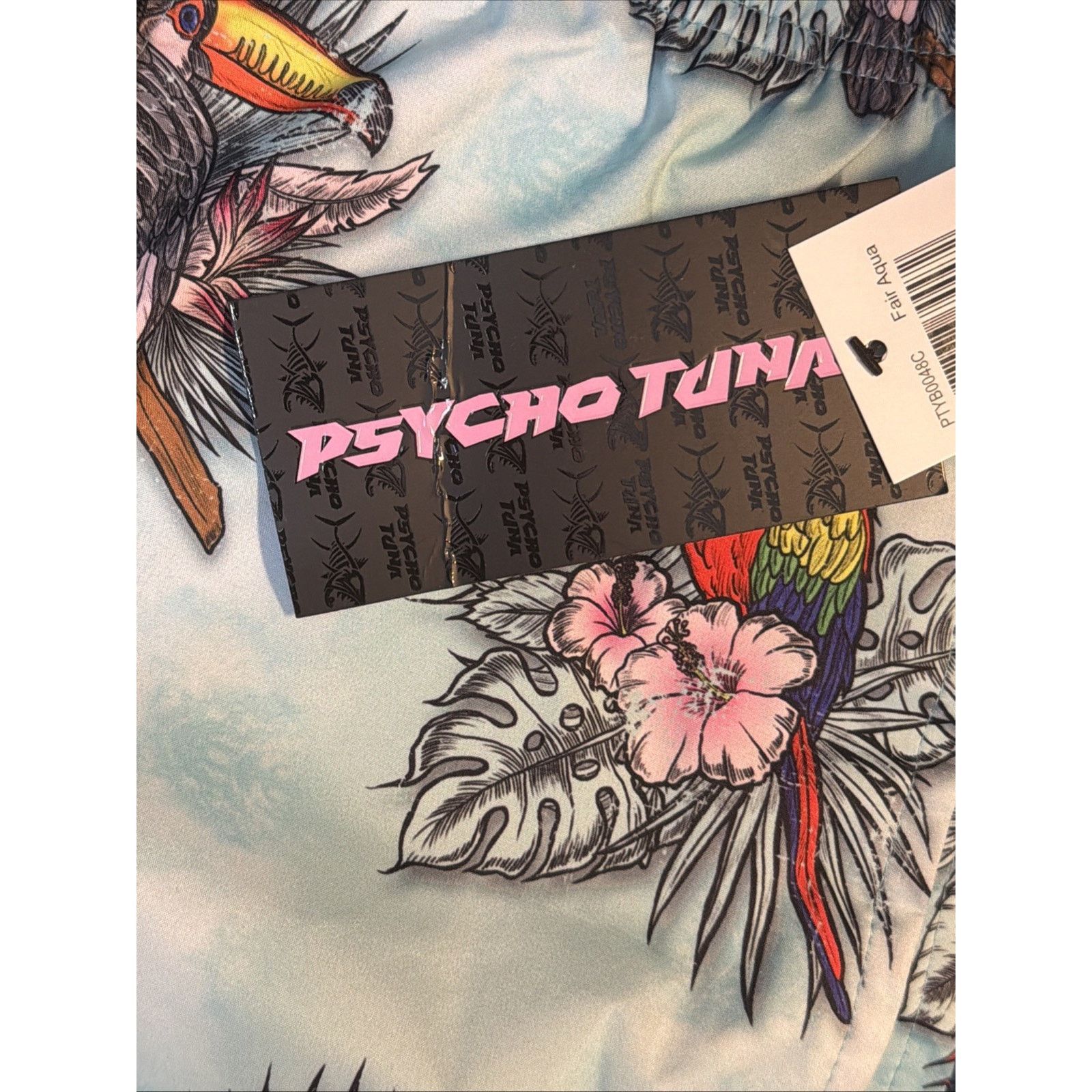 Other Psycho Tuna Tropical Birds Swim Trunks Men's Medium NWT Size US 31 - 11 Thumbnail