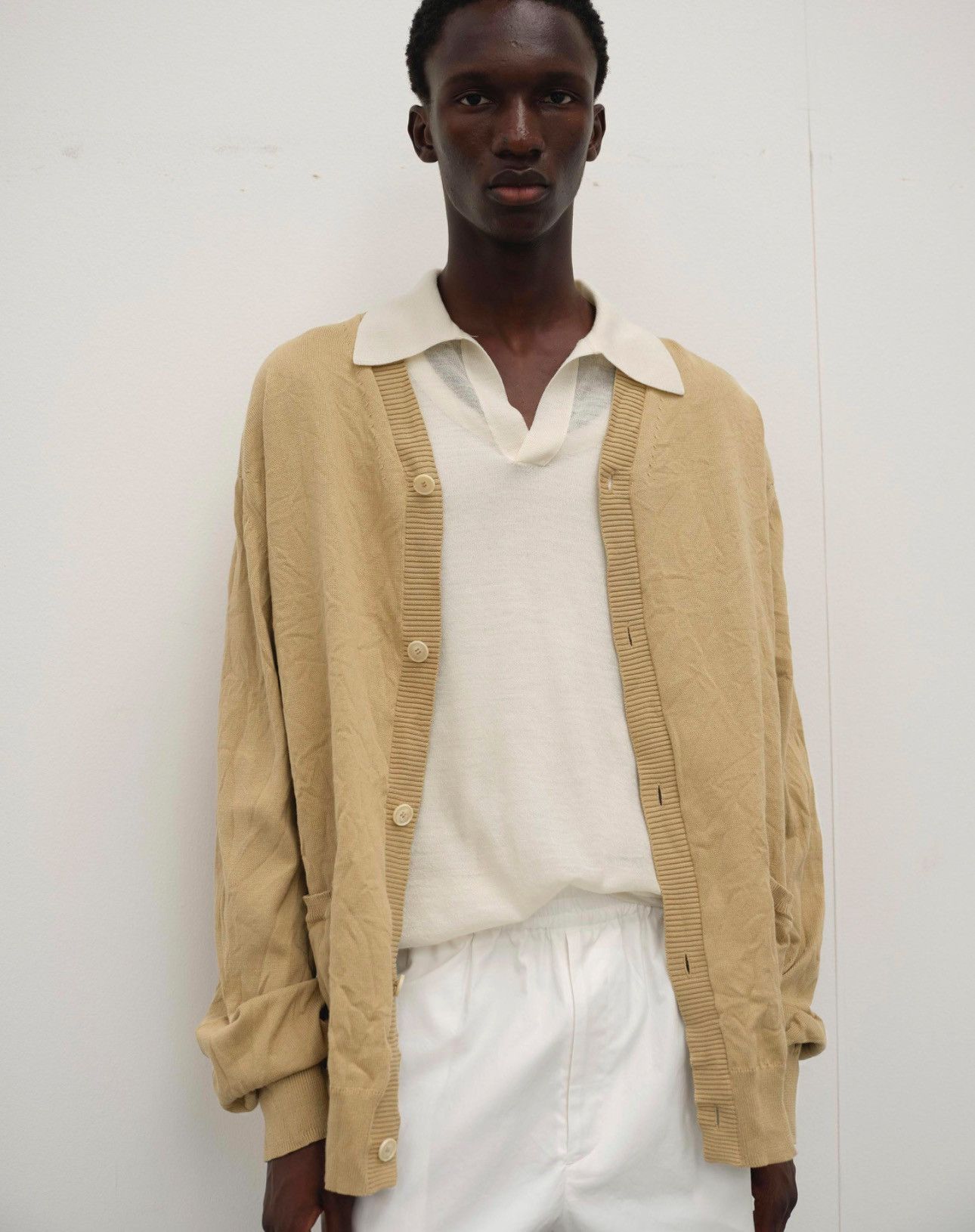 カーディガン AURALEE / 24SS/WRINKLED DRY COTTON KNIT CARDIGAN/5/A24SC01CS Auralee AURALEE “SS24 WRINKLED COTTON KNIT CARDIGAN” | Grailed