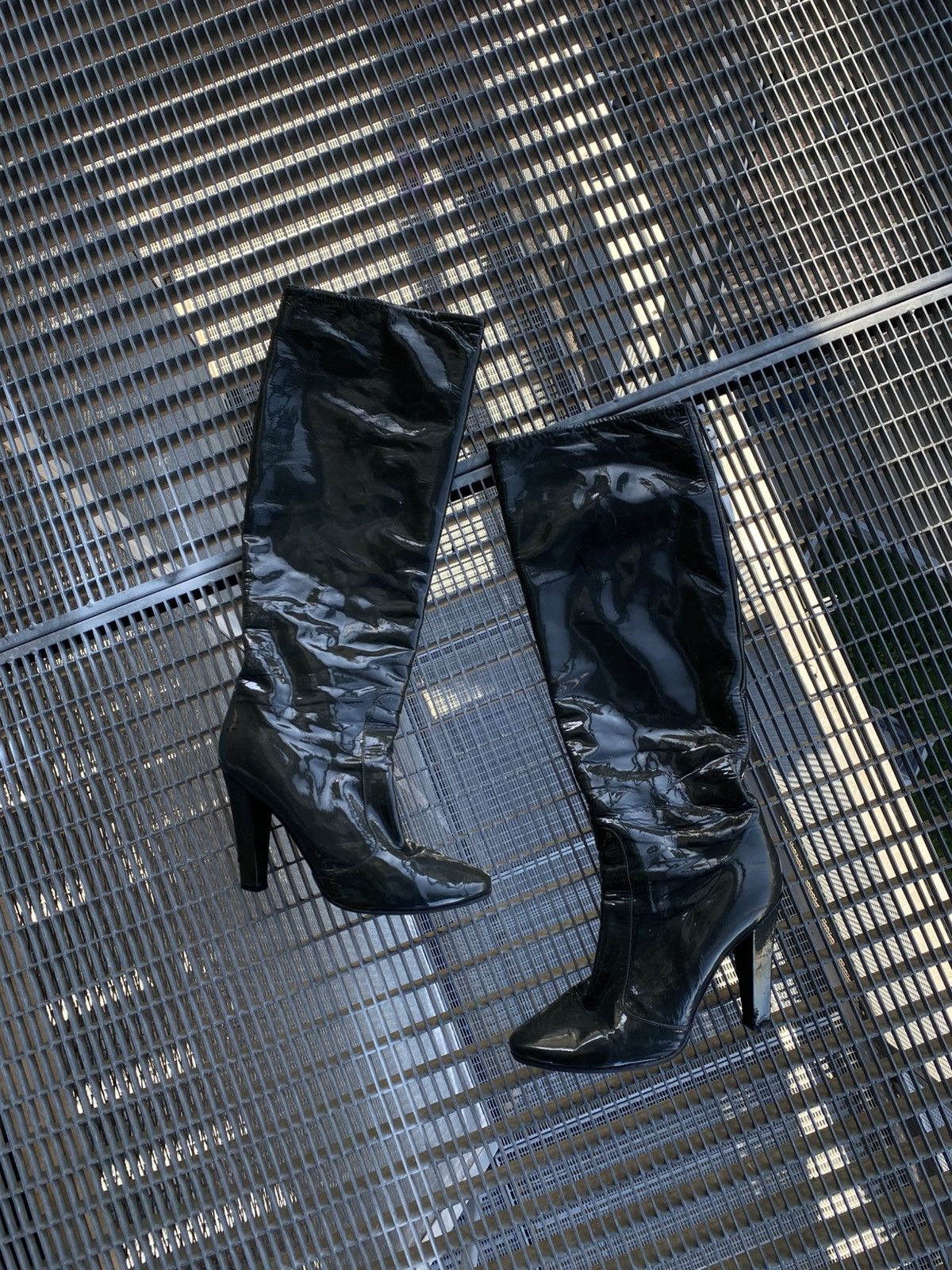 Jimmy Choo Jimmy Choo Latex Knee Length Boots Heels Size US 9.5 / IT 39.5 - 2 Thumbnail