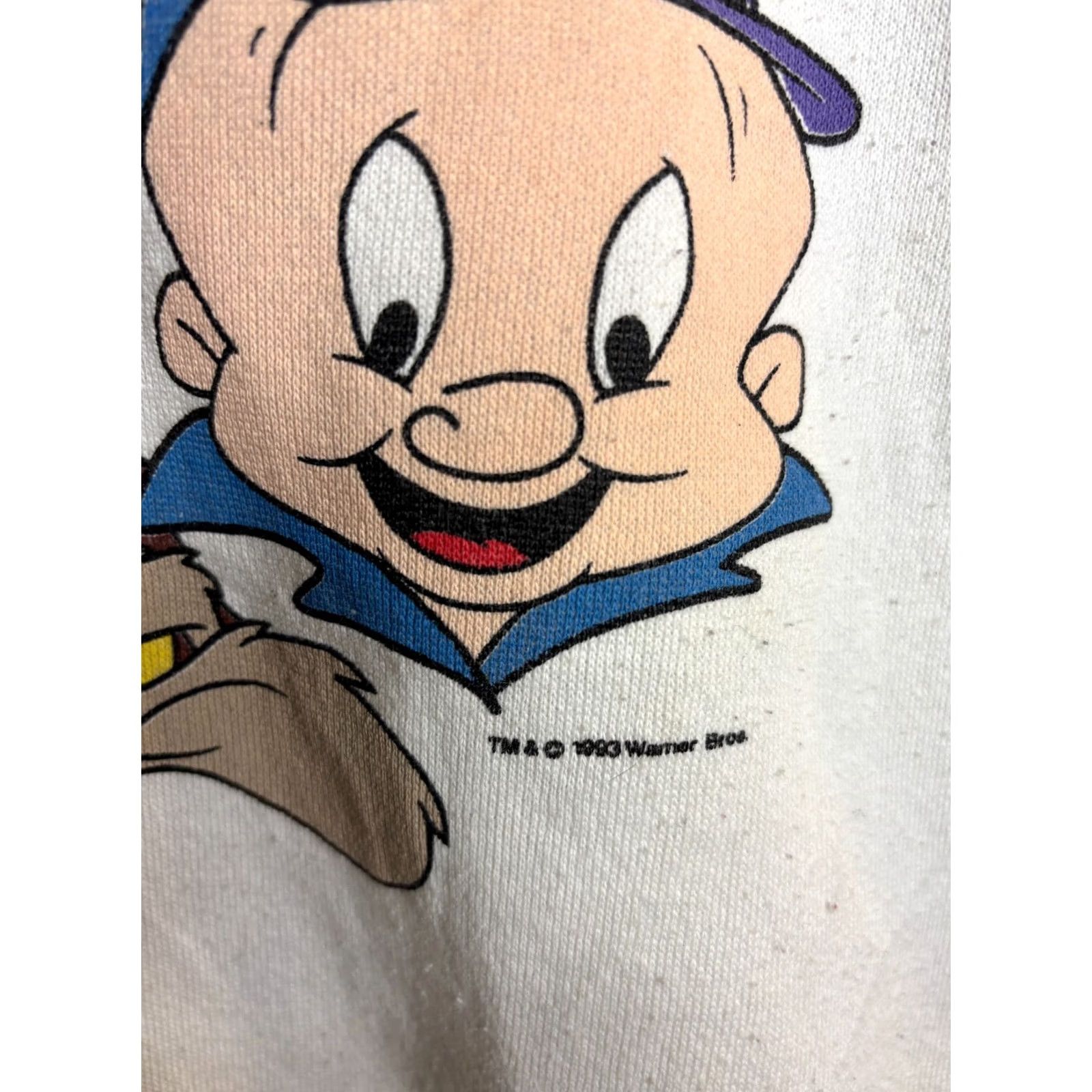 Delta VINTAGE 1990s Looney Toons Crew Sweater Delta XL White Mens Crewneck Sweater 1993 7/10 Condition Size US XL / EU 56 / 4 - 5 Thumbnail