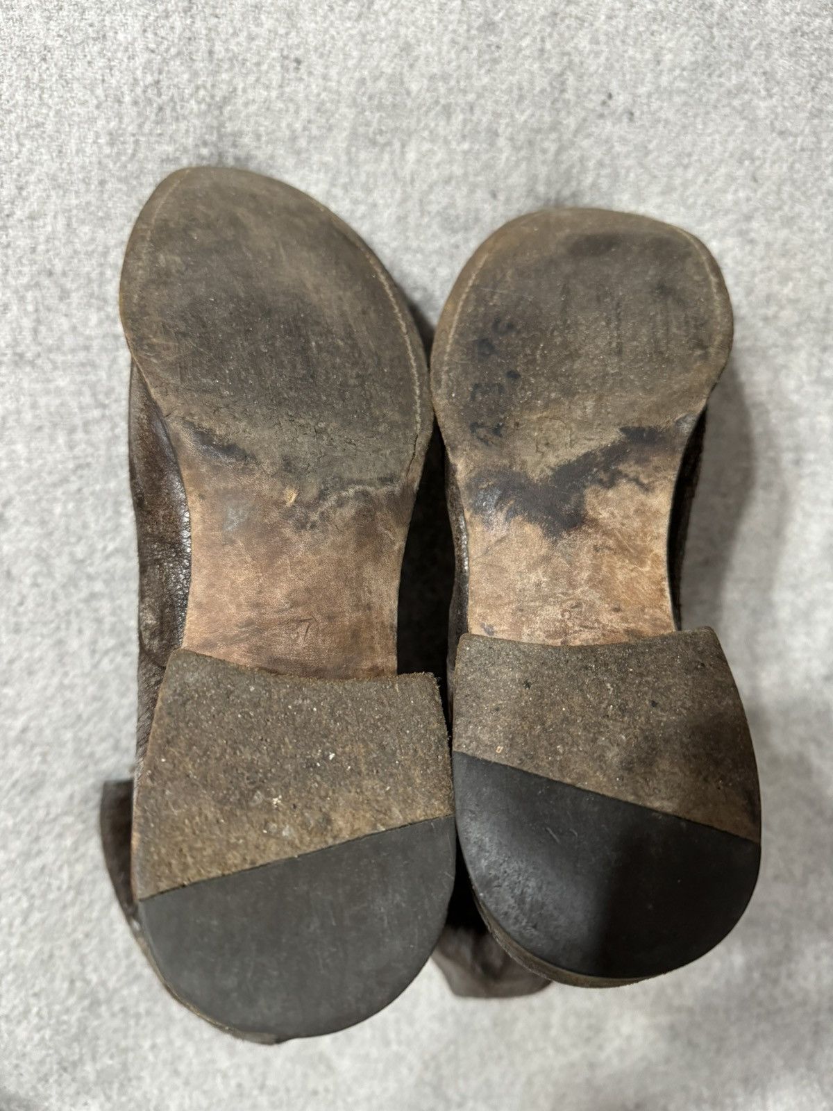 Gianni Barbato Gianni Barbato Distressed Black Leather Vintage boots 37 Size US 7 / IT 37 - 6 Thumbnail