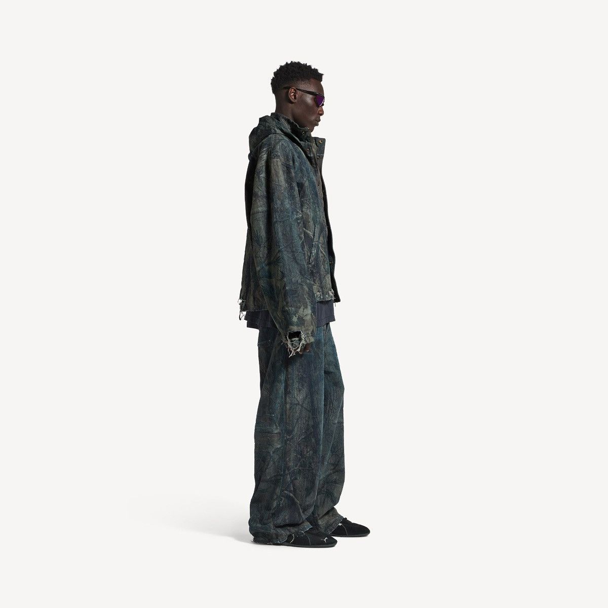 Balenciaga Balenciaga Baggy Finish Feuillage camo brown Denim Jeans Size US 30 / EU 46 - 25 Thumbnail