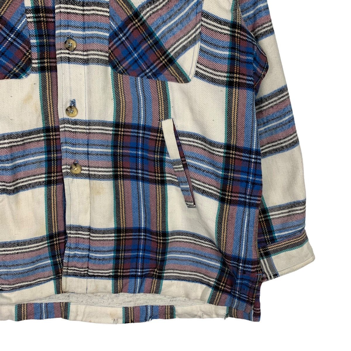 Flannel CALAJA Checked Plaid Tartan Sherpa Heavy Flannel #0333-C15 Size US XL / EU 56 / 4 - 5 Thumbnail