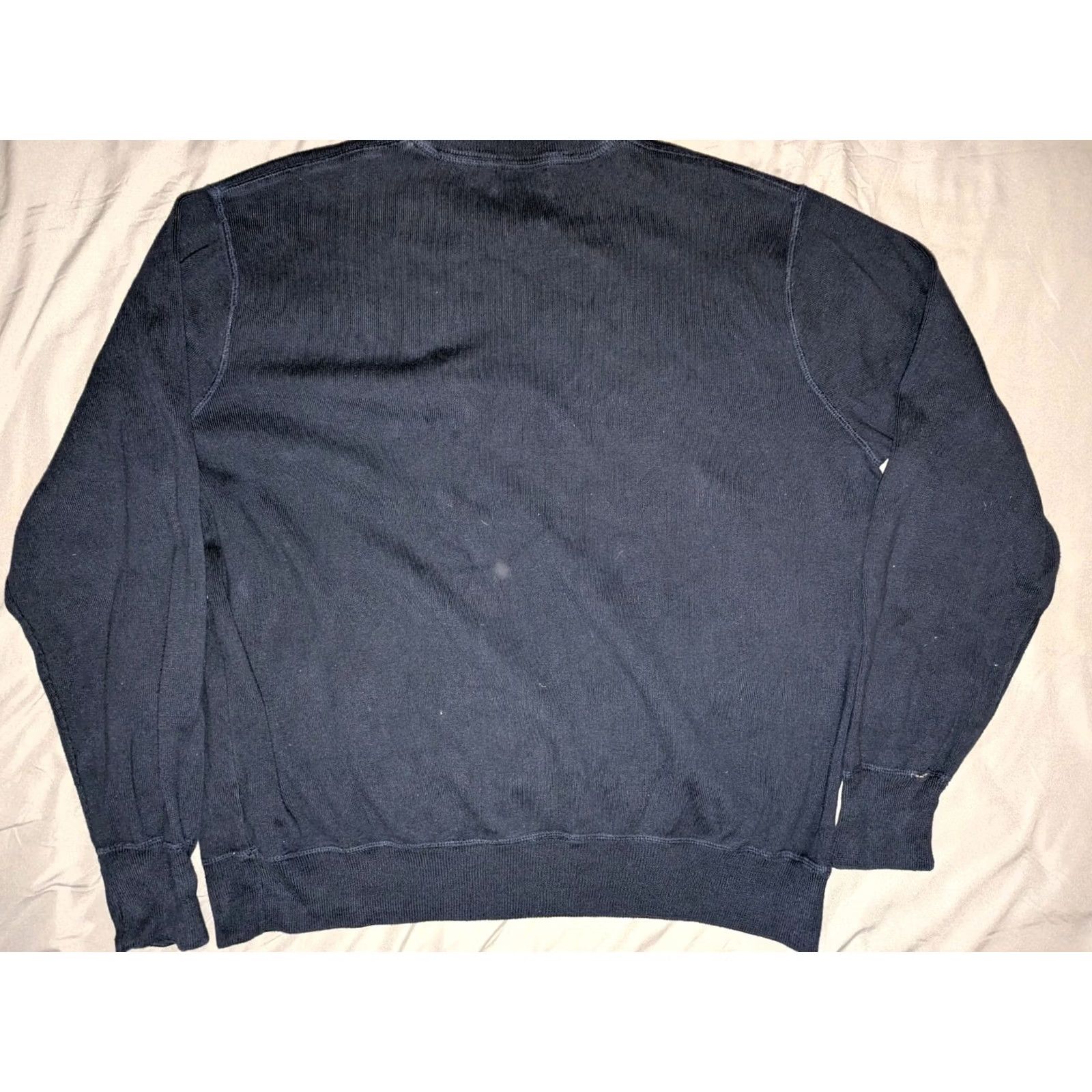 Polo Ralph Lauren VINTAGE Polo Ralph Lauren Knit Sweater Mens 2XL Dark Blue / Orange Pony Cotton Crew Neck Shirt Adults 90s Classic Preppy Mens Size US XXL / EU 58 / 5 - 4 Thumbnail