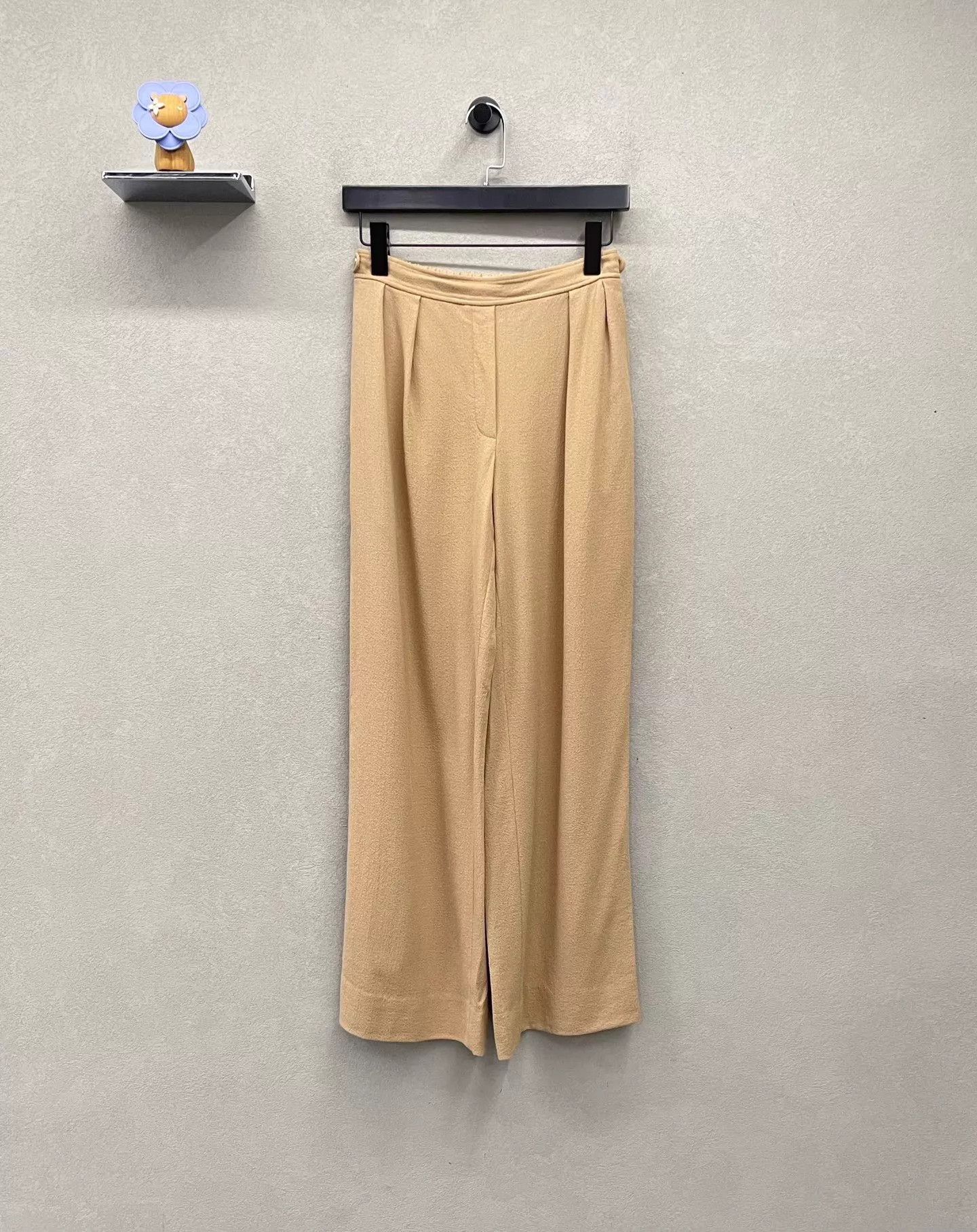 Hermes Hermes Camel Wide-Leg Pants 34 Size 25" / US 0 / IT 36 - 1 Thumbnail