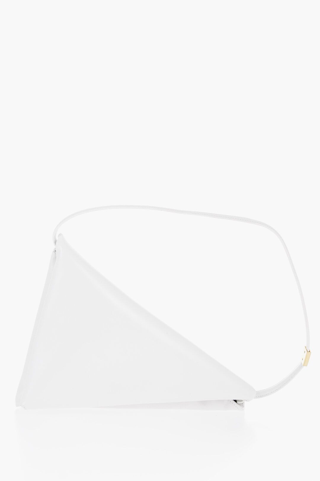 Marni o1f1d3z0525 Size: OS / Prisma Leather Triangle Bag in White Size ONE SIZE - 1 Thumbnail