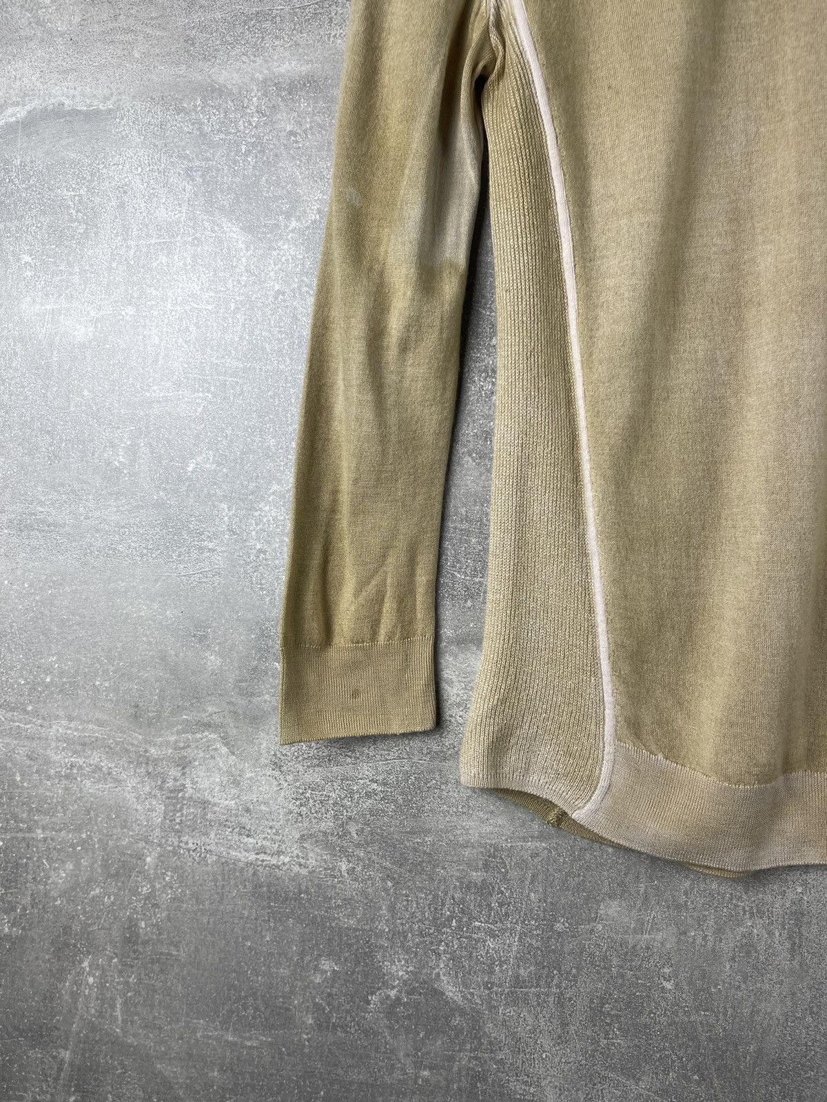 Bottega Veneta Bottega Veneta V Neck Knit Sweater Early 2000s Beige Size L / US 10 / IT 46 - 7 Thumbnail