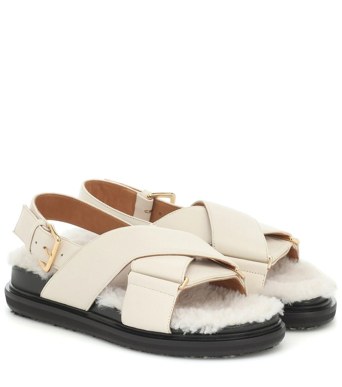 Marni o1y1025 Ankle Strap Sandals in Ivory Size US 5 / IT 35 - 2 Thumbnail