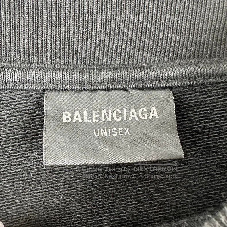 Balenciaga Balenciaga Black Reflective Logo Sweatshirt. Size US M / EU 48-50 / 2 - 4 Thumbnail