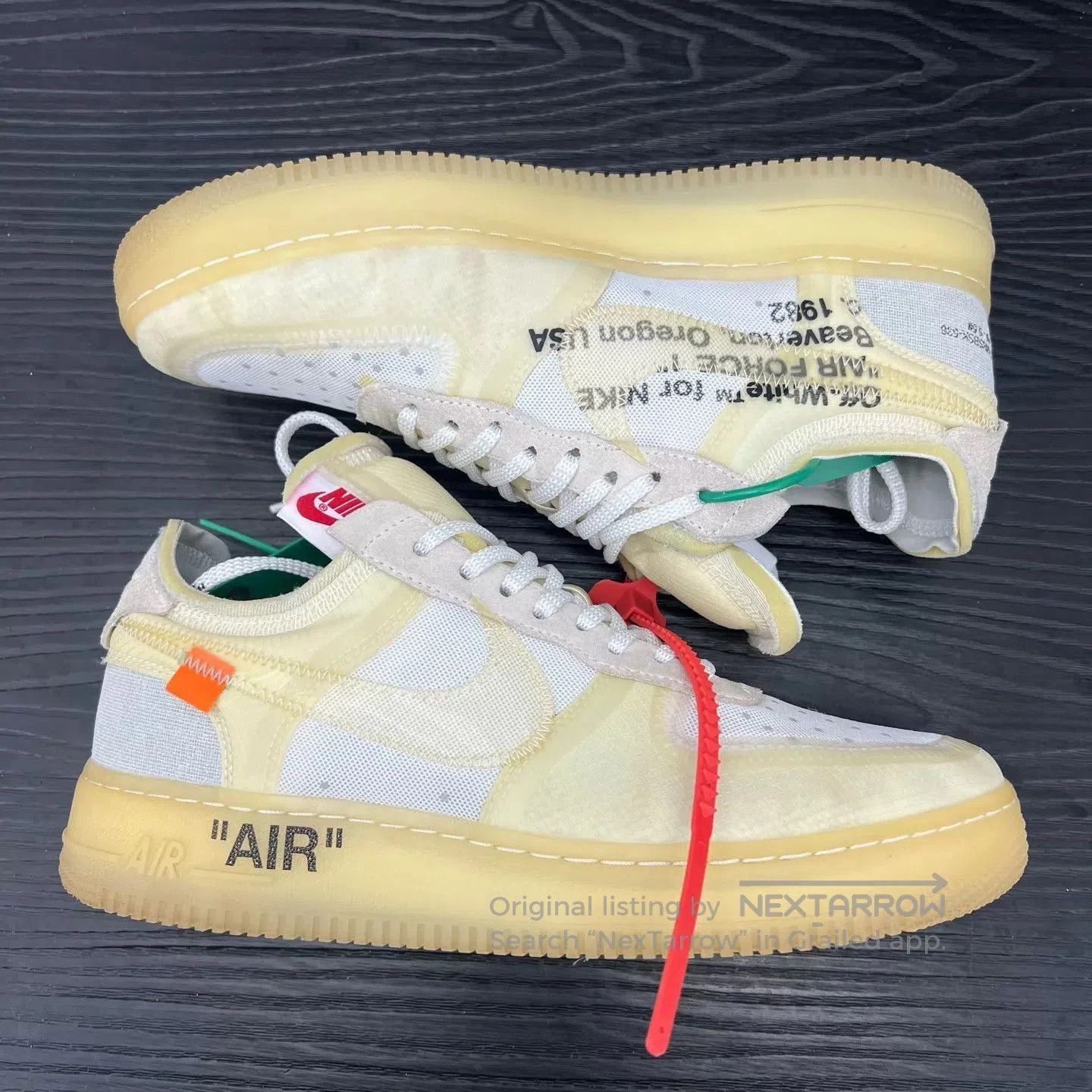 Off-White White High-Top Mesh Sneakers with Accents. Size US 10 / EU 43 - 3 Thumbnail
