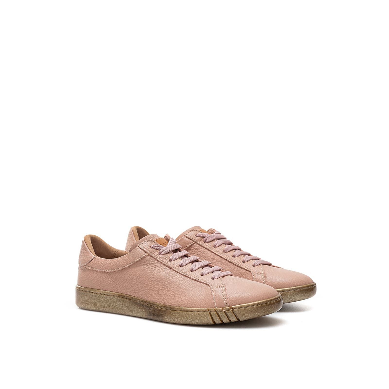 image of Bally Pink Leather Sneakers/eu37/us7/pink Nwt, Women's