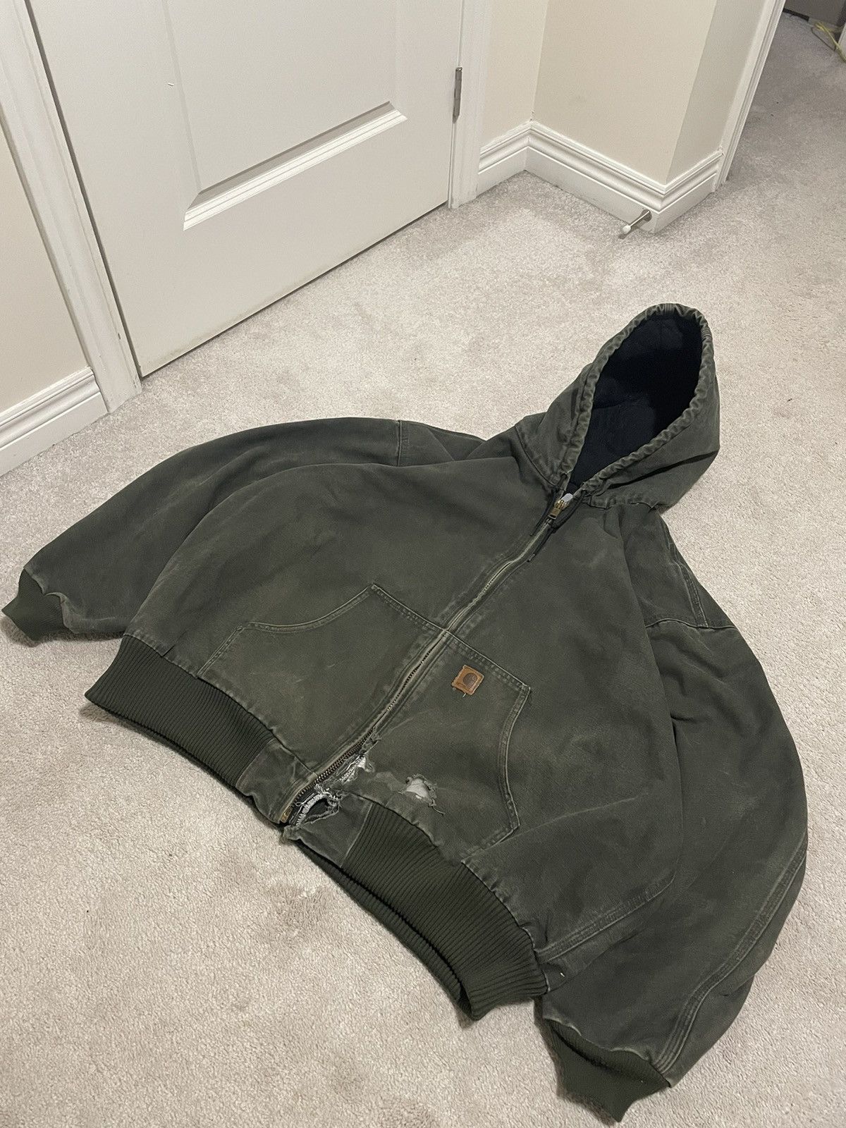 Carhartt Green Carhartt Hooded Jacket Size US XXL / EU 58 / 5 - 2 Thumbnail
