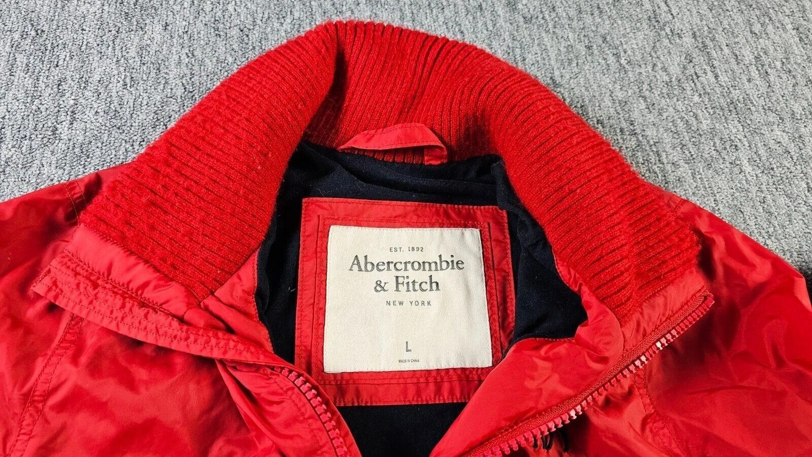 Abercrombie & Fitch Abercrombie Fitch Moose Full Zip Fleece Jacket Red Men L Y2K Size US L / EU 52-54 / 3 - 3 Thumbnail