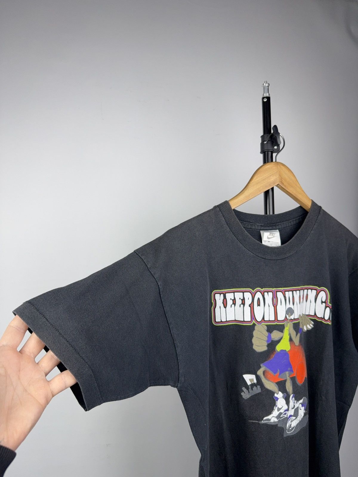 Nike 🏀RARE Vintage 90s Nike Double side “Keep On Dunking” T-Shirt Size US L / EU 52-54 / 3 - 7 Thumbnail
