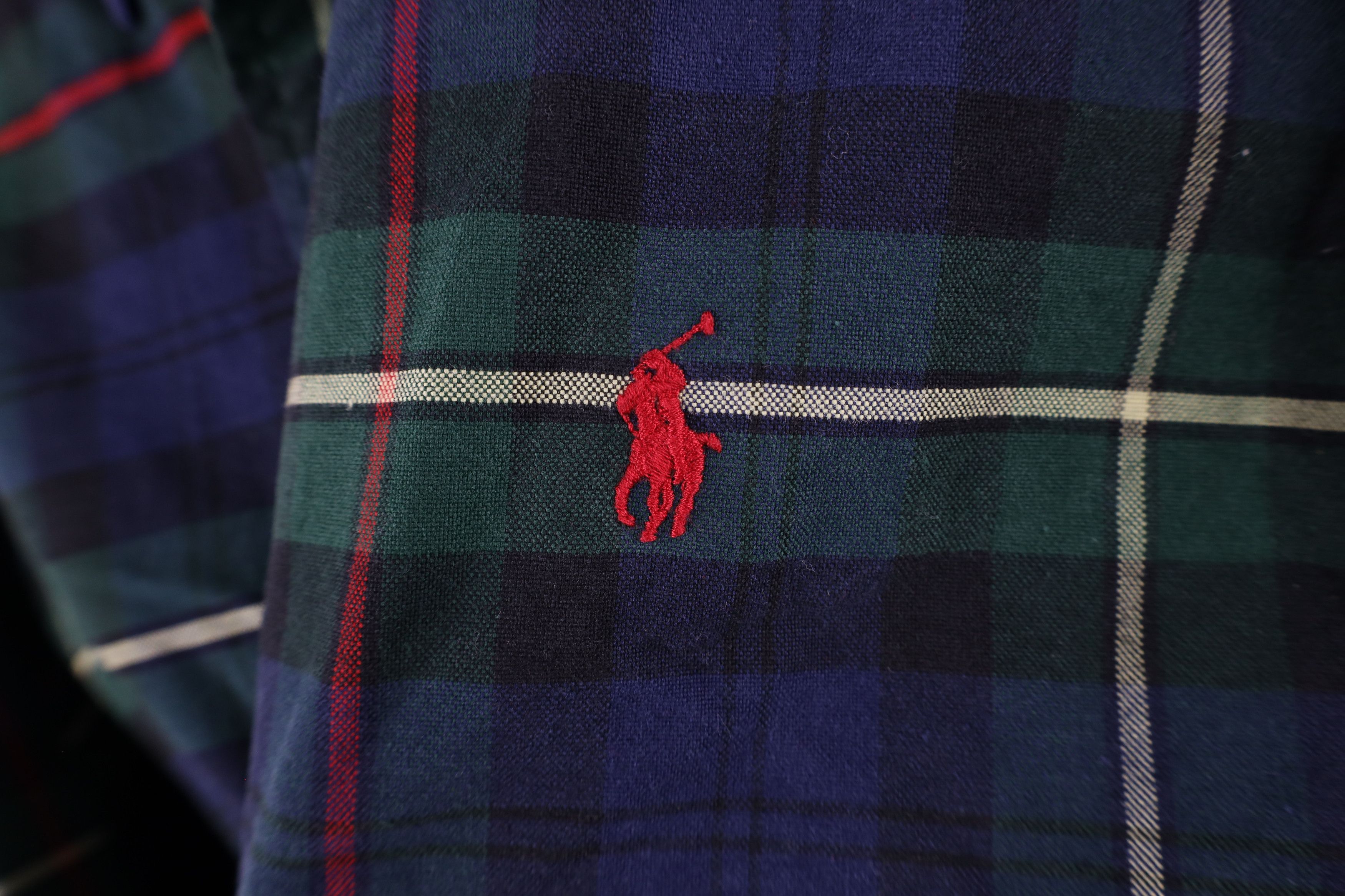 Ralph Lauren × Vintage Vintage Ralph Lauren Collared Button Down Shirt Plaid Size US XXL / EU 58 / 5 - 4 Thumbnail