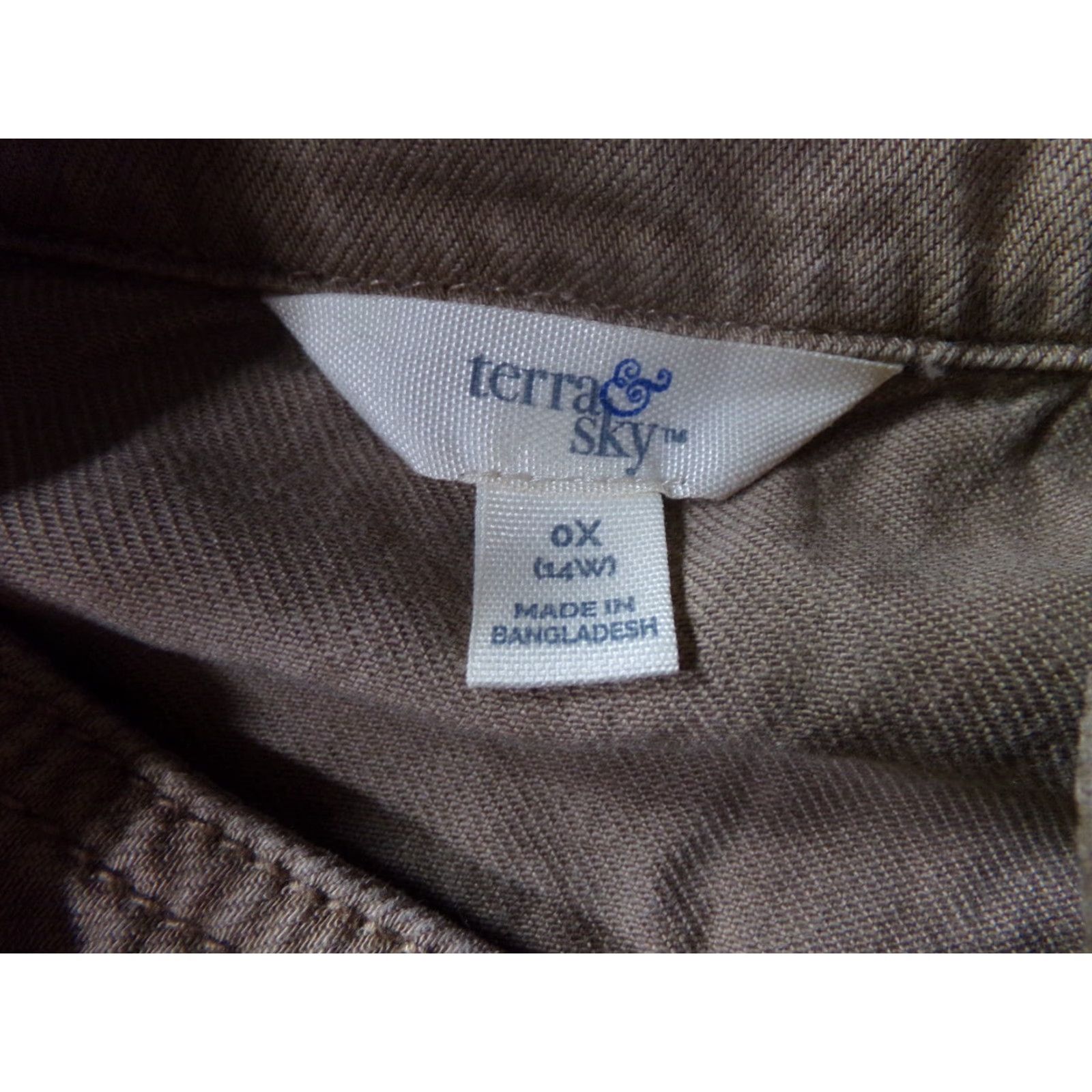 Vintage Terra Sky Jacket Women 0X Beige Safari Utility Military Field Snap Pocket 90s Army Bohemian Classic Outdoor Size XL / US 12-14 / IT 48-50 - 6 Thumbnail