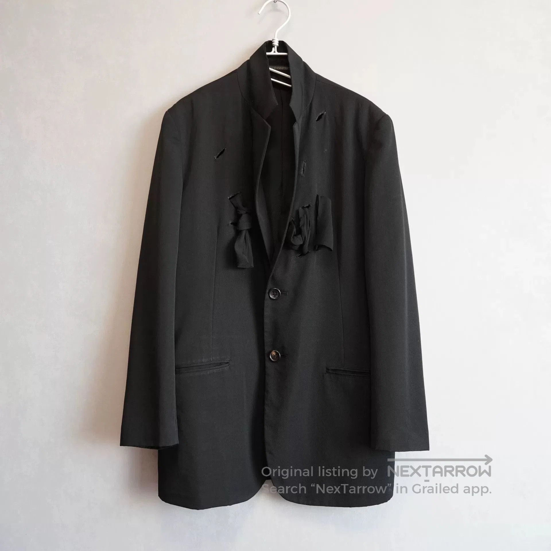 Yohji Yamamoto black baroque style hollow jacket. Size S / US 4 / IT 40 - 3 Thumbnail