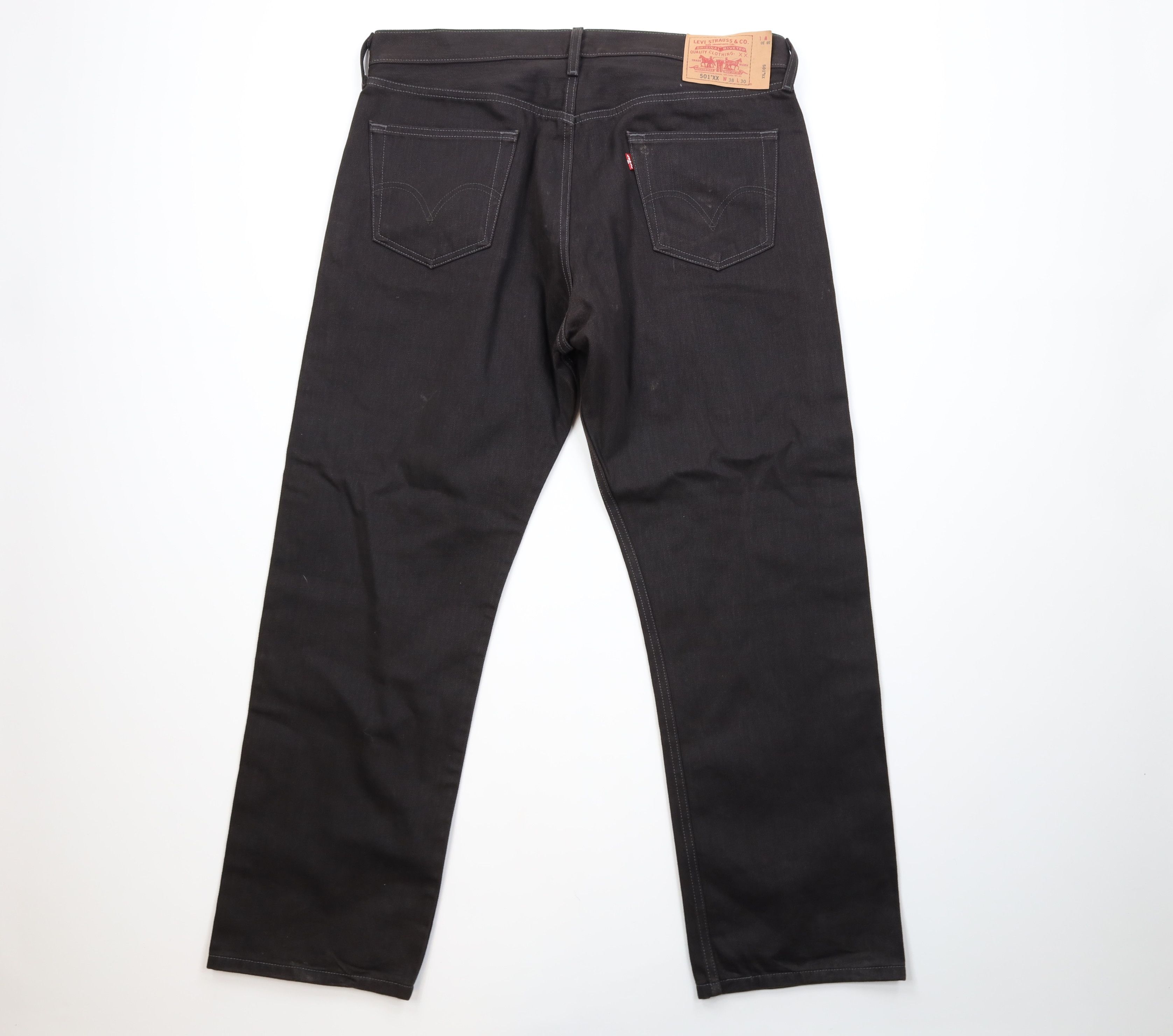 Levi's Vintage Y2K Levis 501xx Fly Original Straight Leg Jeans Size US 38 / EU 54 - 10 Thumbnail