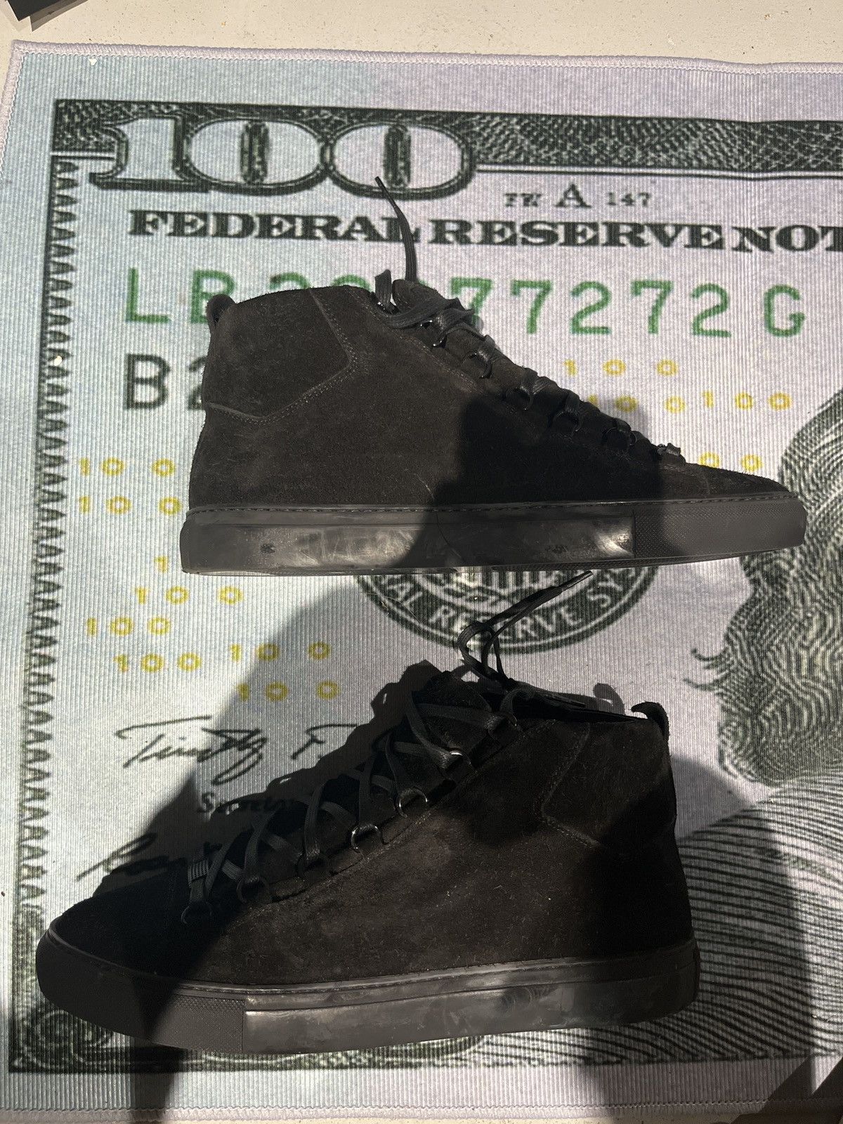 Balenciaga Vintage Mid-Top Black balenciaga sneakers Size US 11 / EU 44 - 2 Thumbnail