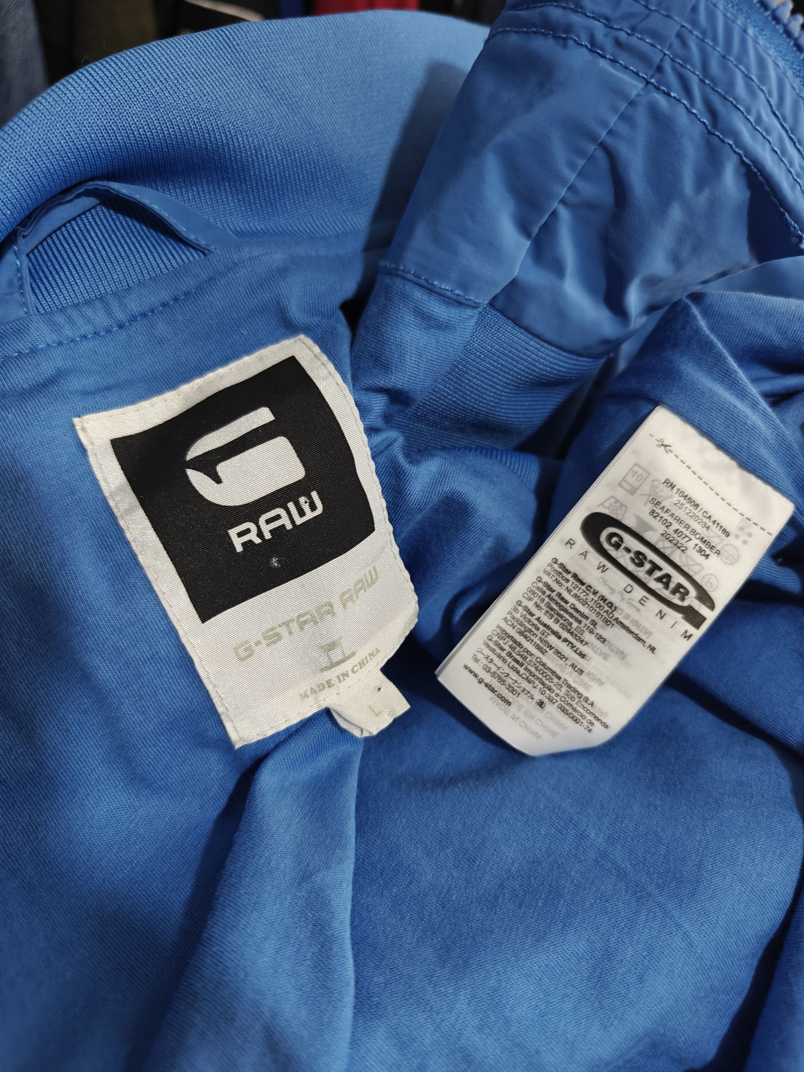 G-Star G-Star Raw Seafarer Bomber Jacket Blue size L Size US L / EU 52-54 / 3 - 11 Thumbnail