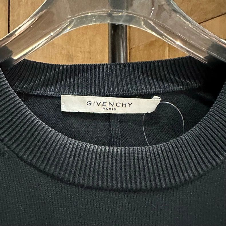 Givenchy Givenchy Five-pointed Star Embroidered Striped Knit Black Size US XL / EU 56 / 4 - 3 Thumbnail