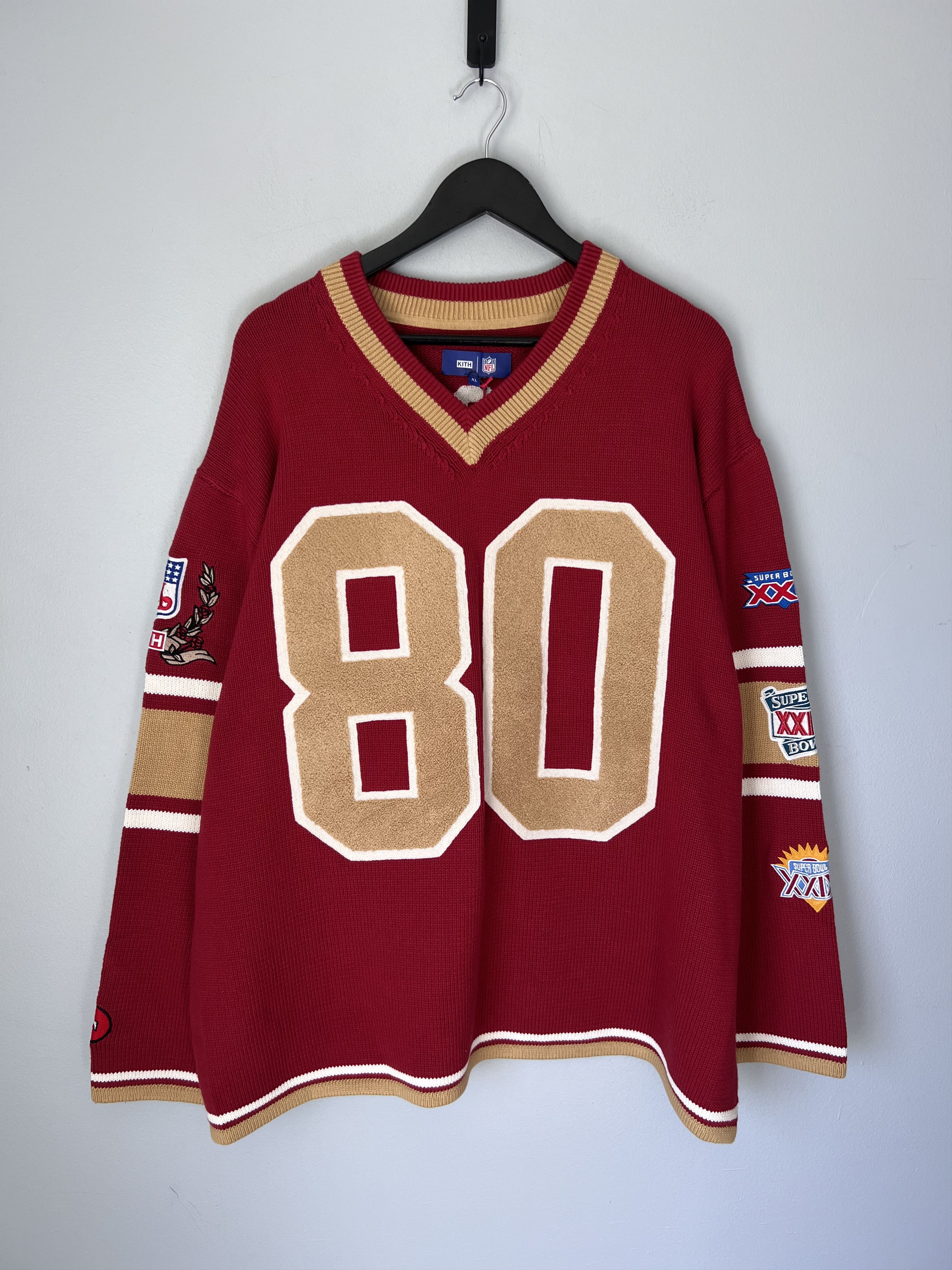 Kith × NFL Kith NFL San Francisco 49ers Jerry Rice Beau Knit Sweater Size US XL / EU 56 / 4 - 1 Thumbnail