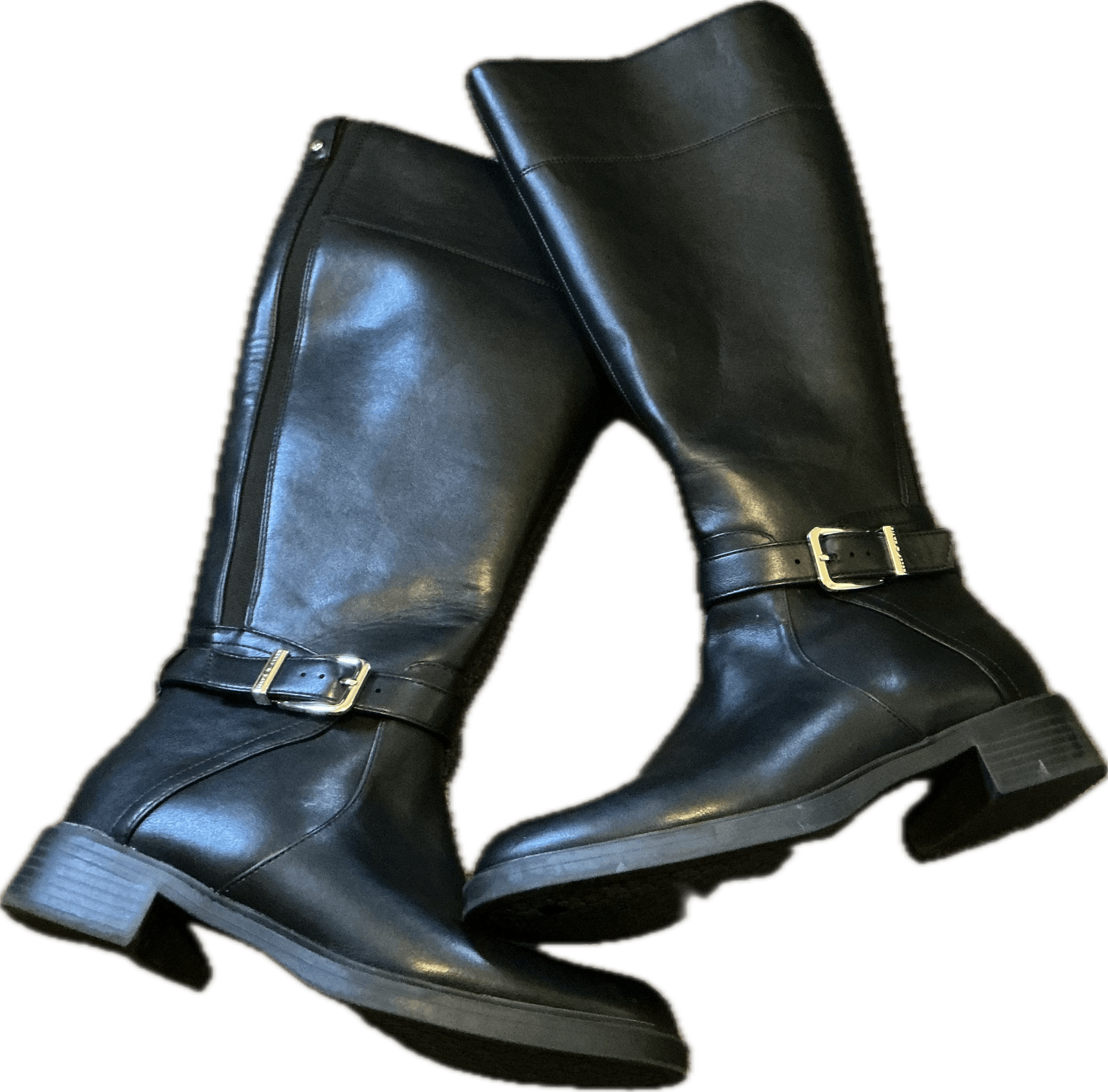 Other Kelly & Katie Black Leather Knee-High Boots 7.5 Size US 7.5 / IT 37.5 - 13 Thumbnail