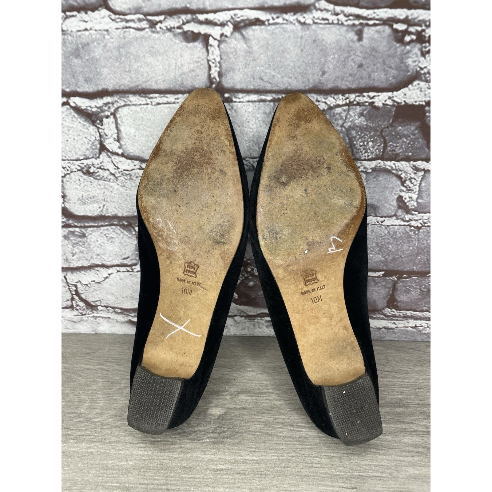 Umbro Umberto Mari Black Suede Leather Slip On Heel Mules Shoes Wo Size US 10 / IT 40 - 22 Thumbnail