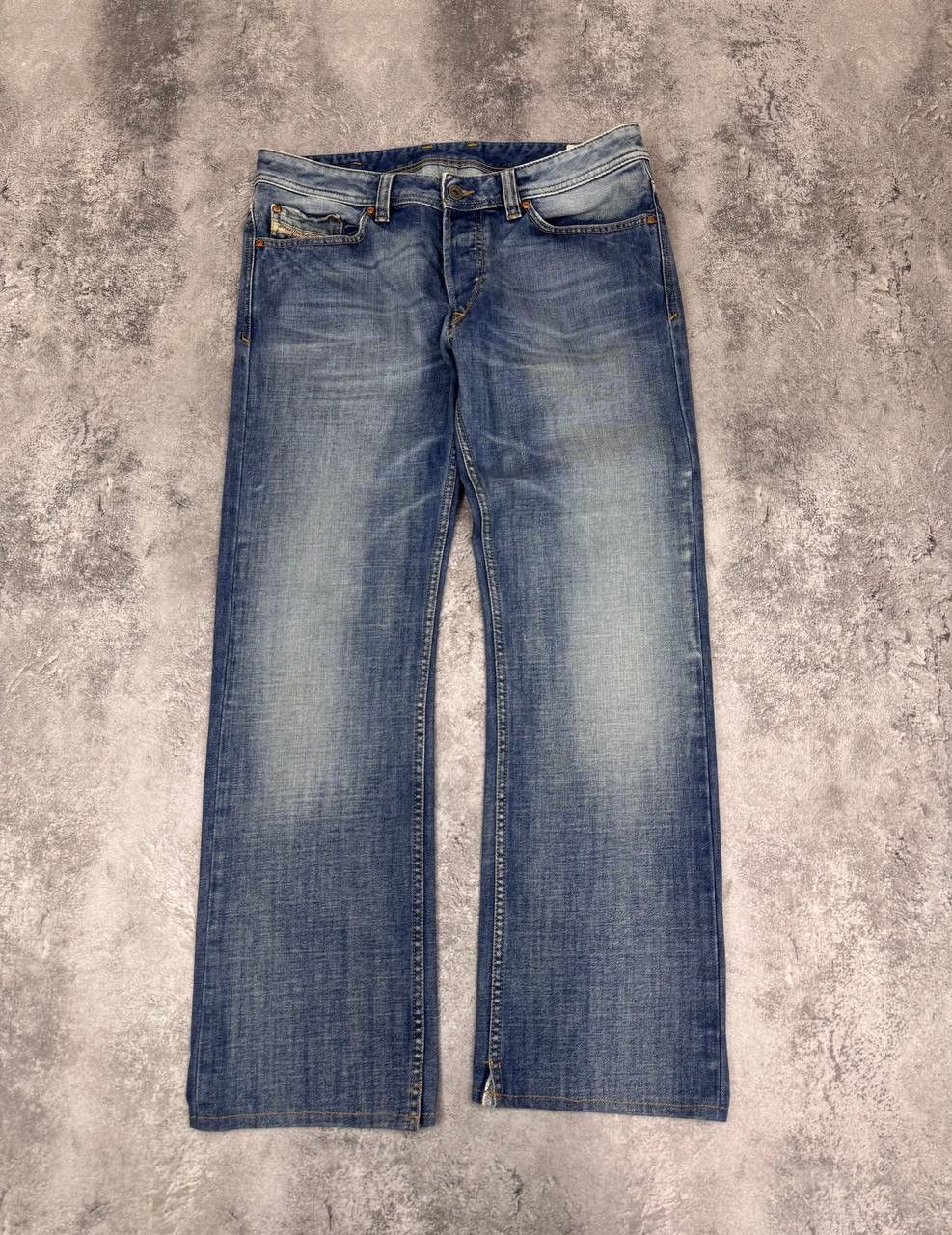 Diesel Diesel Men's Regular Straight Blue Jeans Size 33 Size US 33 - 3 Thumbnail