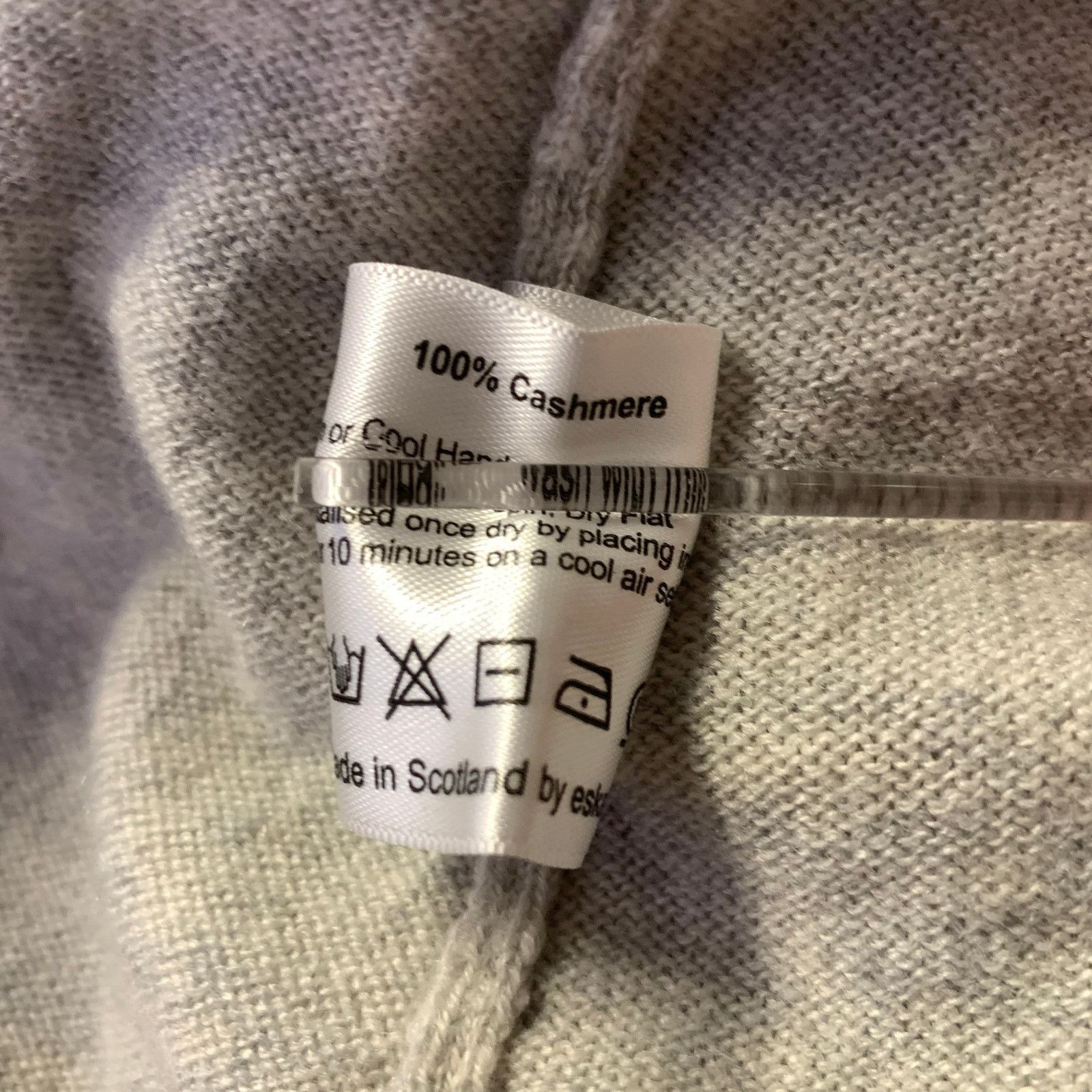 eskandar ESKANDAR Size M Light Grey Cashmere Sweater Size ONE SIZE - 6 Thumbnail