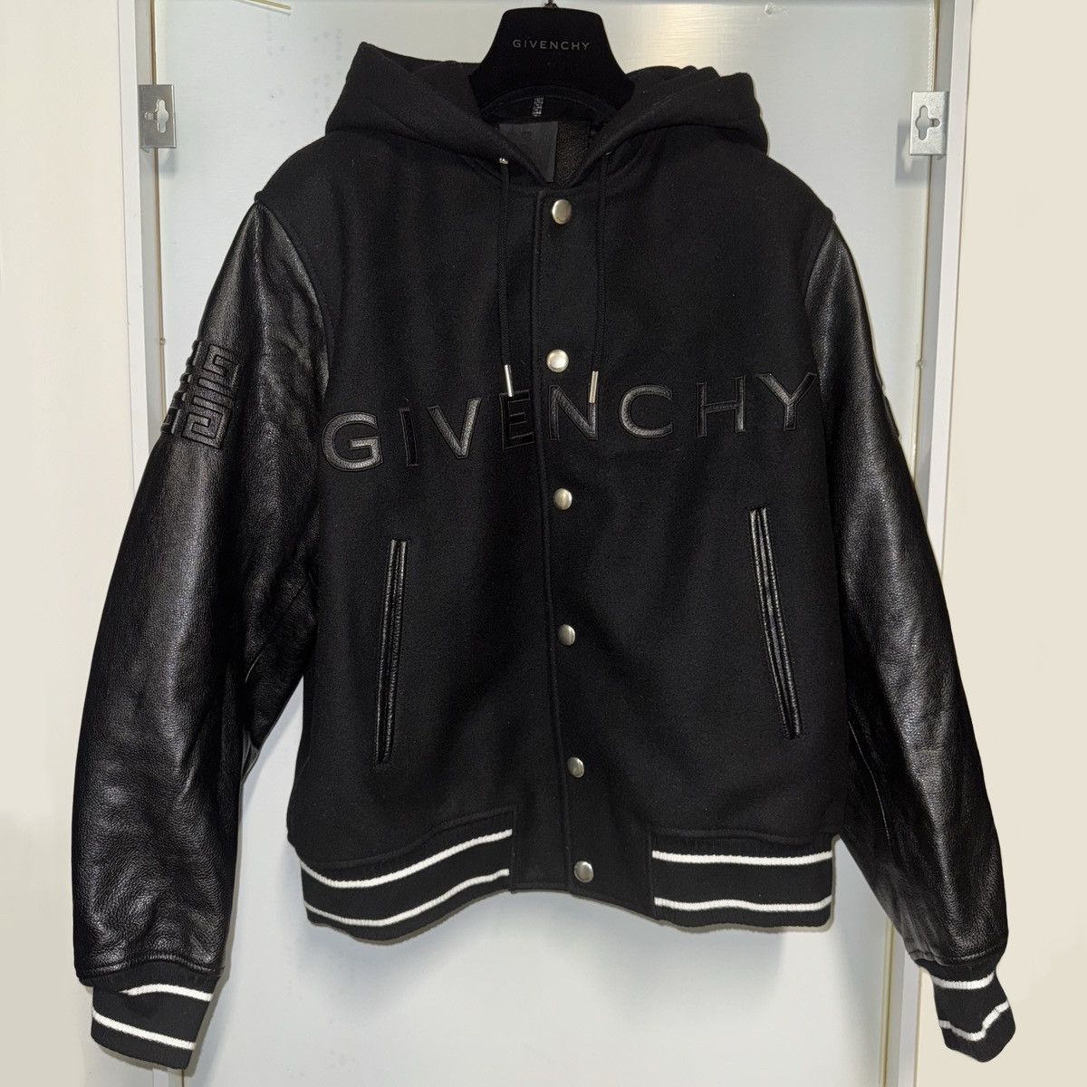 Givenchy 2024 BLACK GIVENCHY VARSITY JACKET Size US XL / EU 56 / 4 - 1 Thumbnail