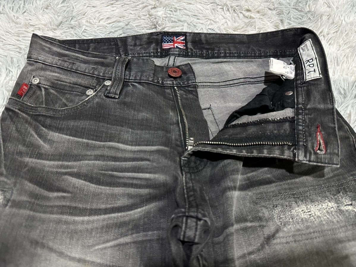 Number (N)ine 🔥Sick Y2K RPT Rupert Leather Patchwork Denim Distressed Size US 30 / EU 46 - 8 Thumbnail